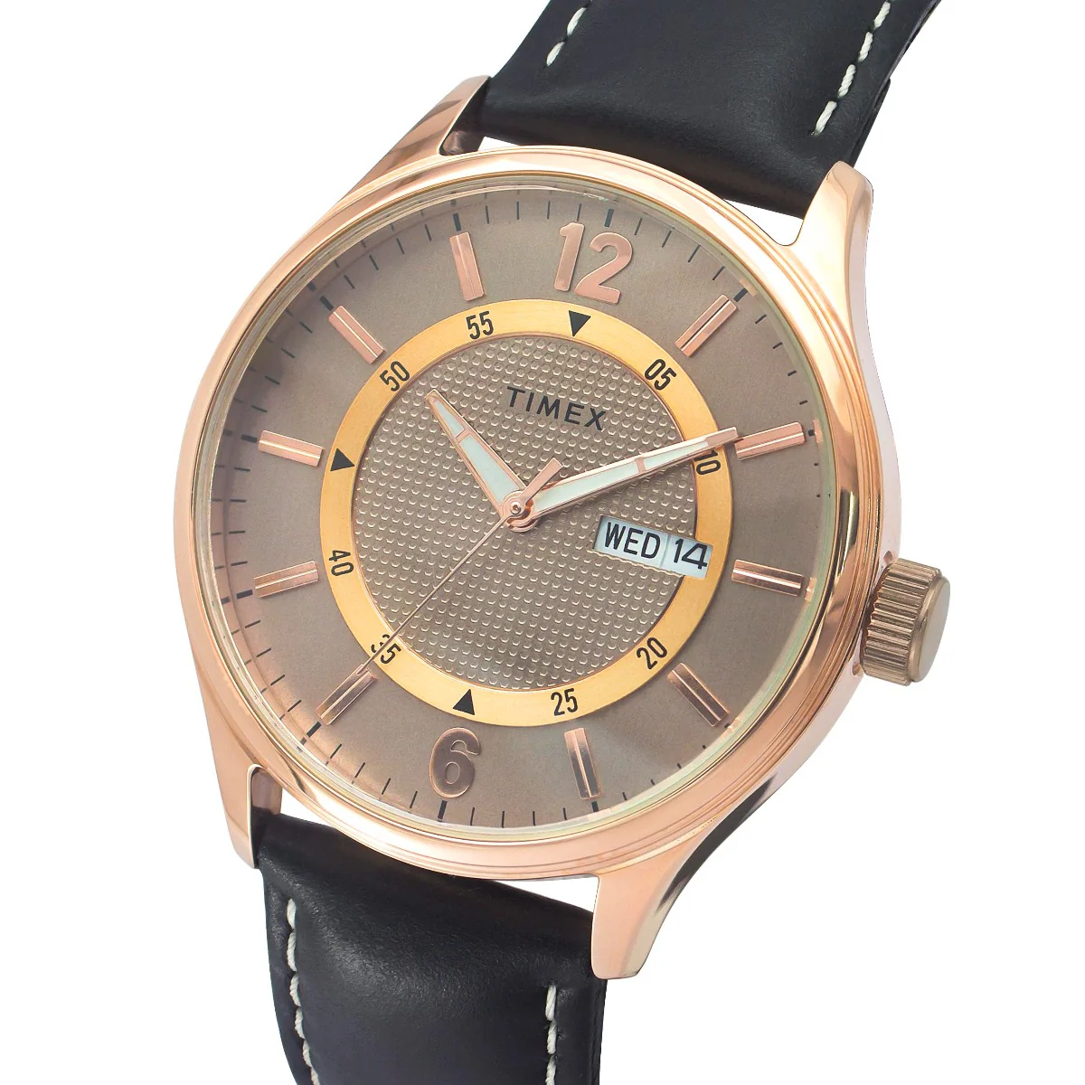 Timex Fashion Men's Grey Dial Round Case Day Date Function Watch -TWEG19802 - Image 2