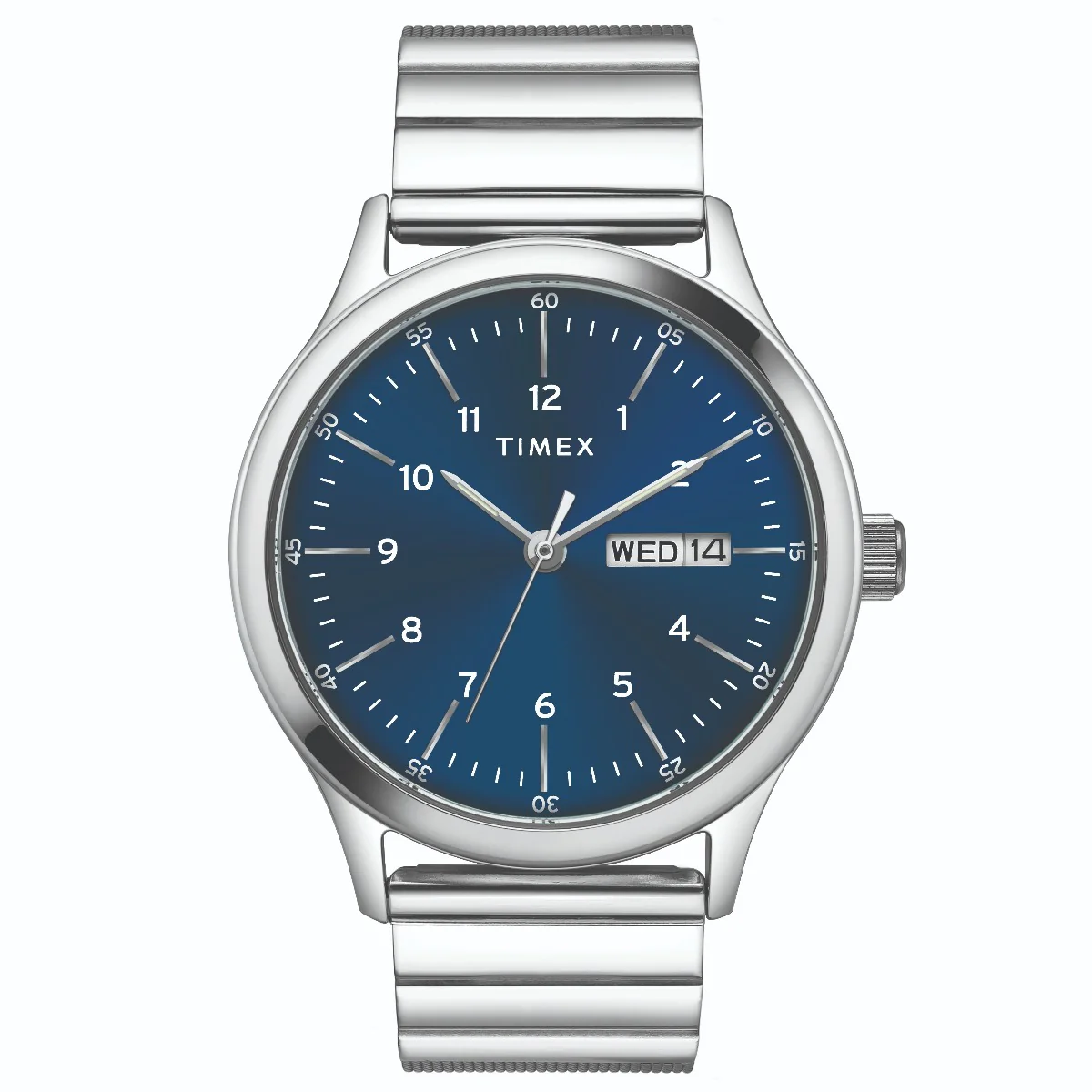 Timex Fashion Men's Blue Dial Round Case Day Date Function Watch -TWEG19704