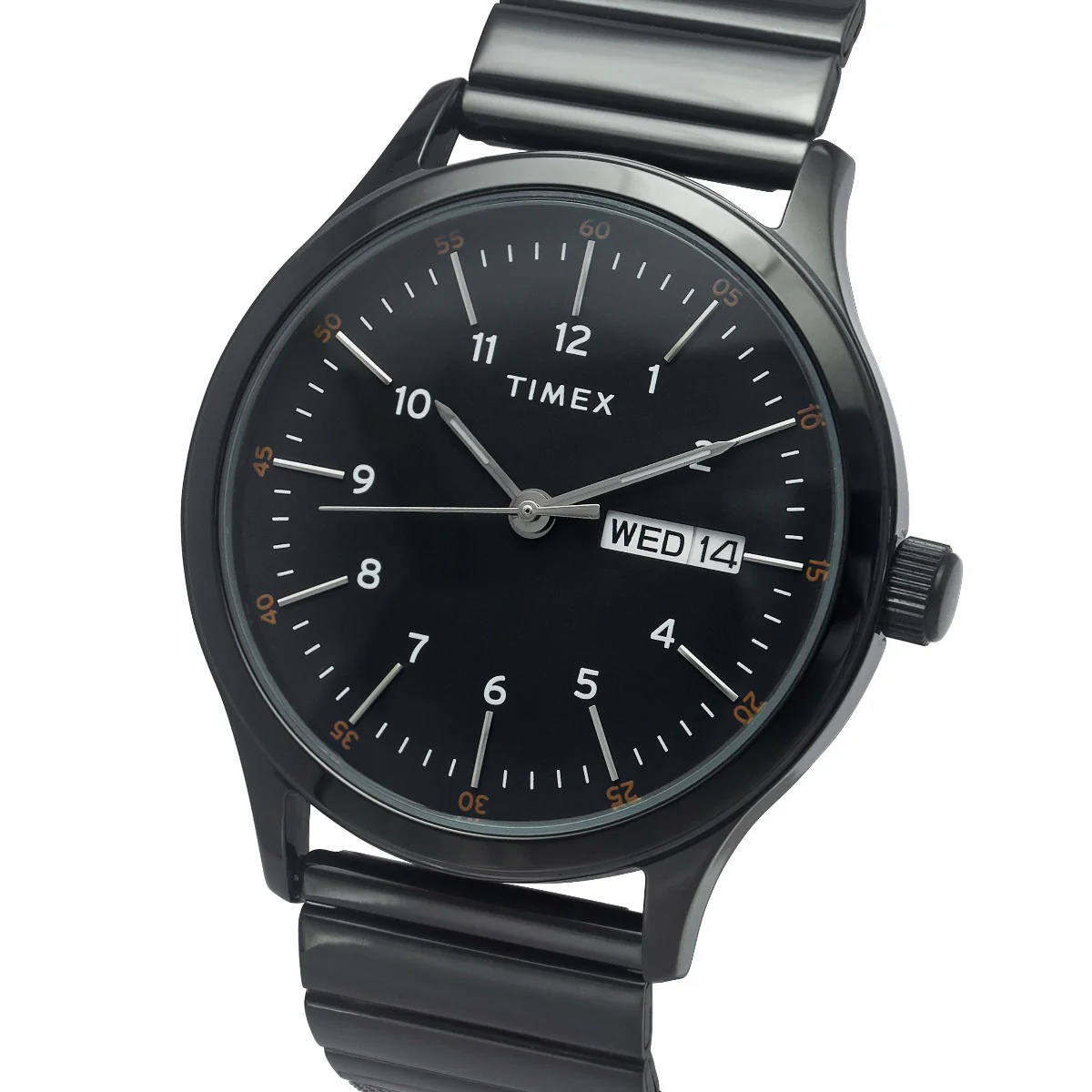 Timex Fashion Men's Black Dial Round Case Day Date Function Watch -TWEG19705 - Image 2