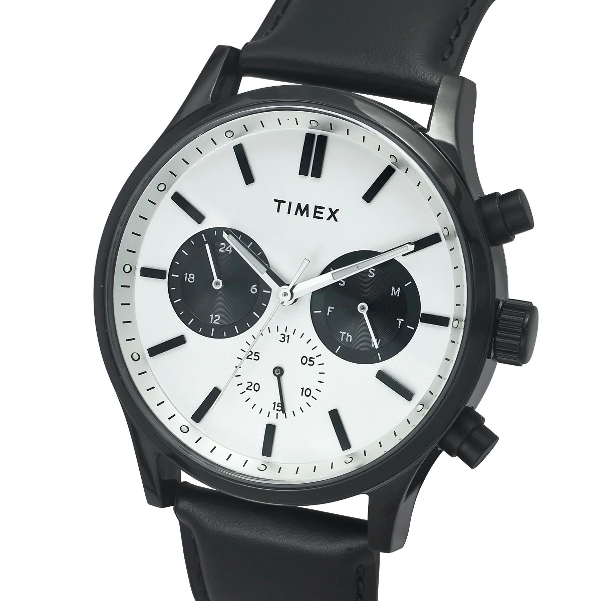 Timex Fashion Men's Silver Dial Round Case Multifunction Function Watch -TWEG19602 - Image 2
