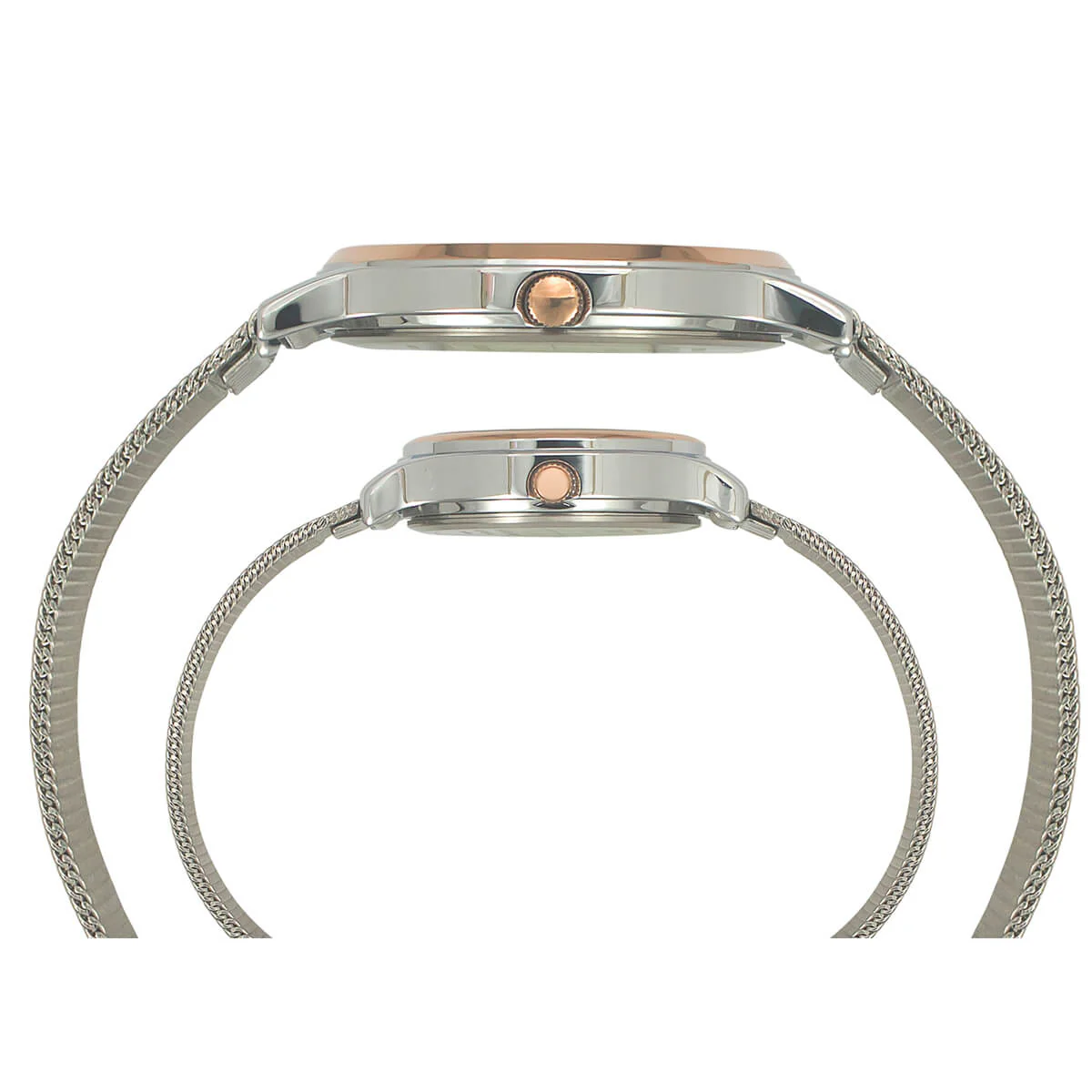 Timex Classics Pairs Silver Dial Round Case 3 Hands Function Watch -TW00PR271 - Image 3