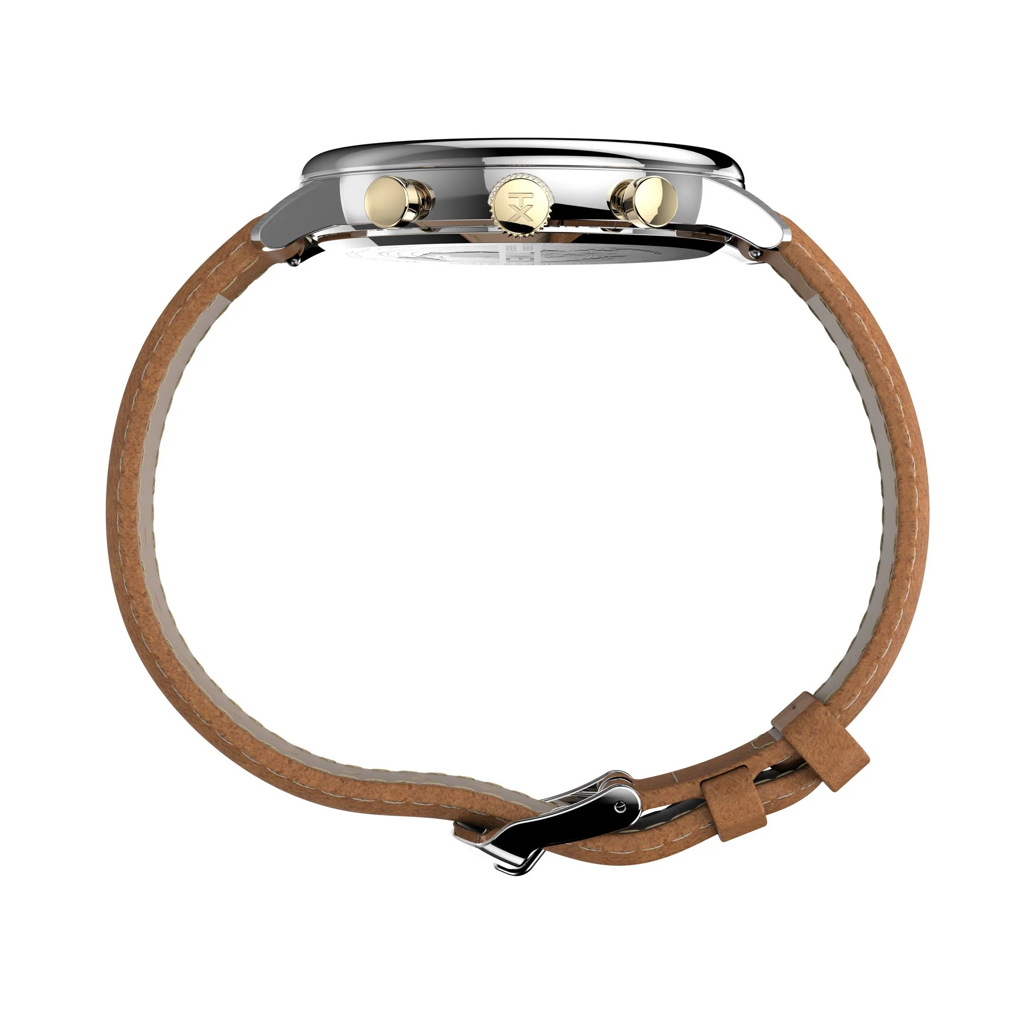 Chicago Chronograph 45mm Leather Strap Watch - Image 2