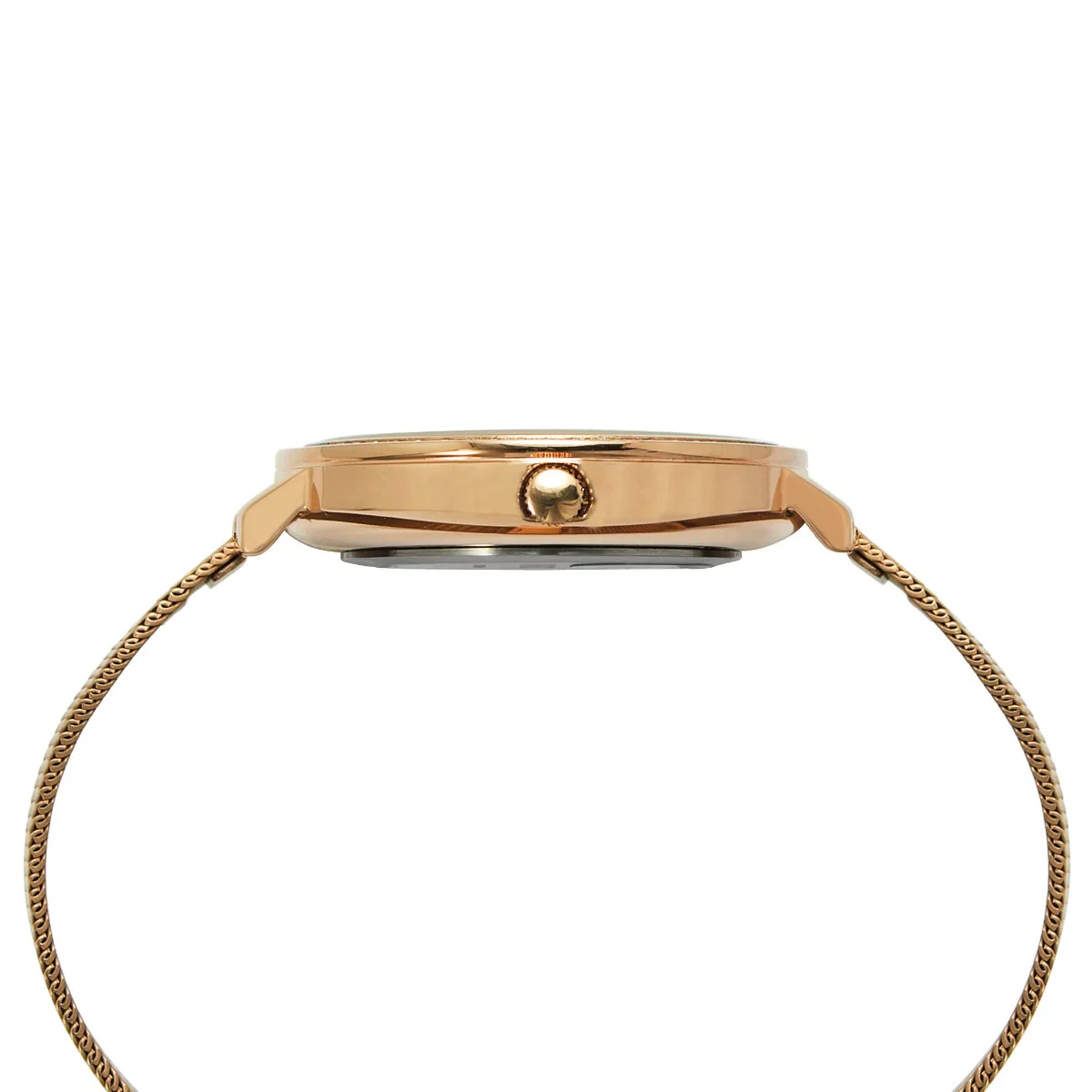 Timex Fashion Women's Rose Gold Dial Round Case 3 Hands Function Watch -TWEL14701 - Image 4