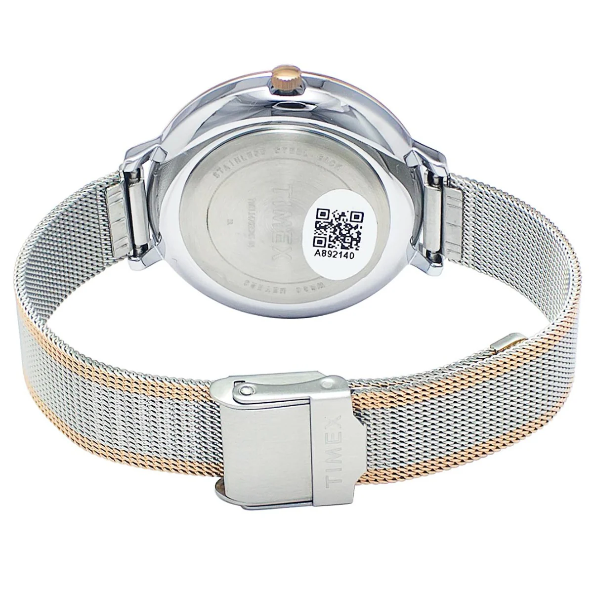 Timex Fashion Women's Silver Dial Round Case 3 Hands Function Watch -TWEL14703 - Image 5
