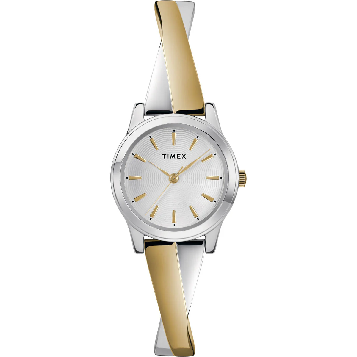 Timex Global Women's Chrome Dial Case Stainless-Steel-Expansion-Band Function Watch -TW2R98600
