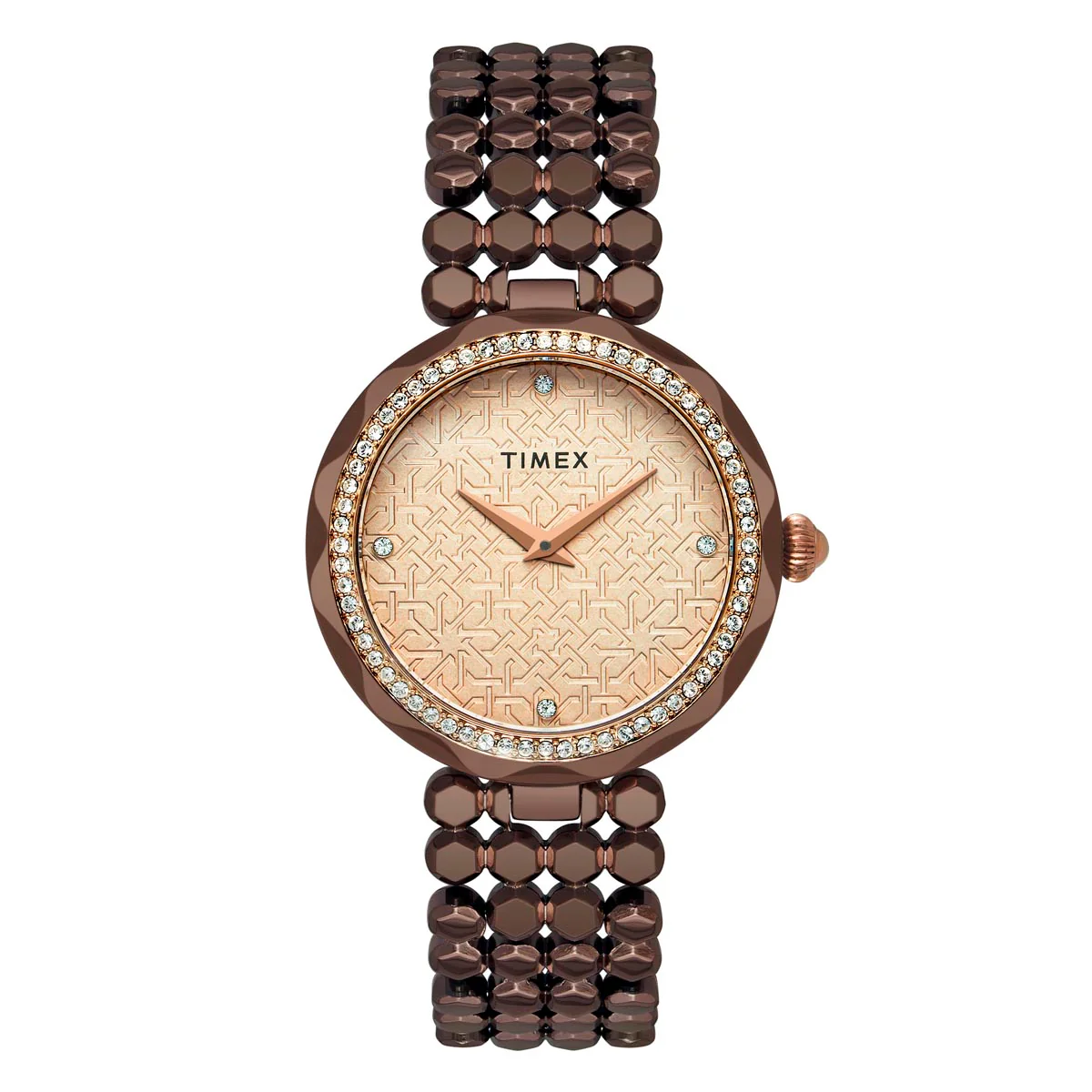 Timex Fria Women Rose Gold Round Analog Watch - TWEL13908