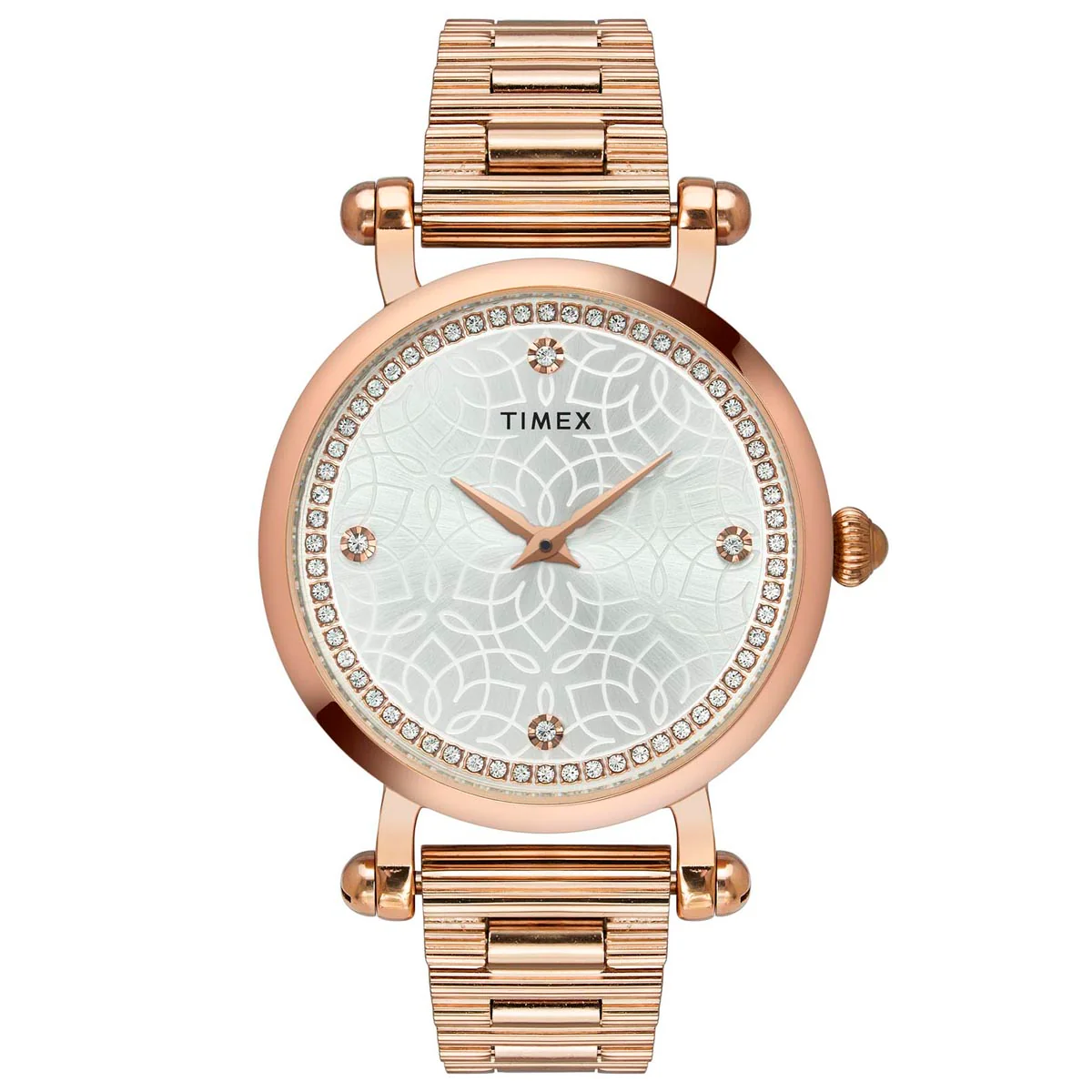 Timex Fria Women Silver Round Analog Watch - TWEL14301