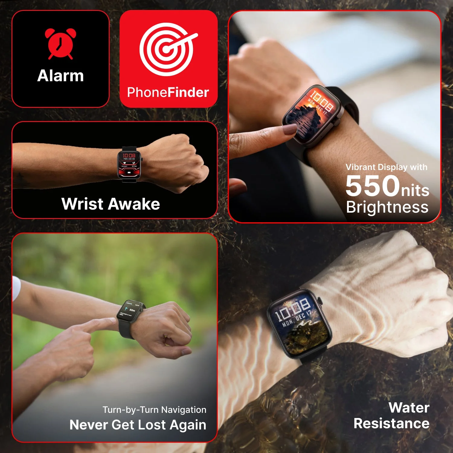 iConnect by Timex Navigator 1.83 inches (4.6cm) Display with Turn By Turn Navigation & BT Calling Smartwatch For Unisex - TWIXW900T - Image 3