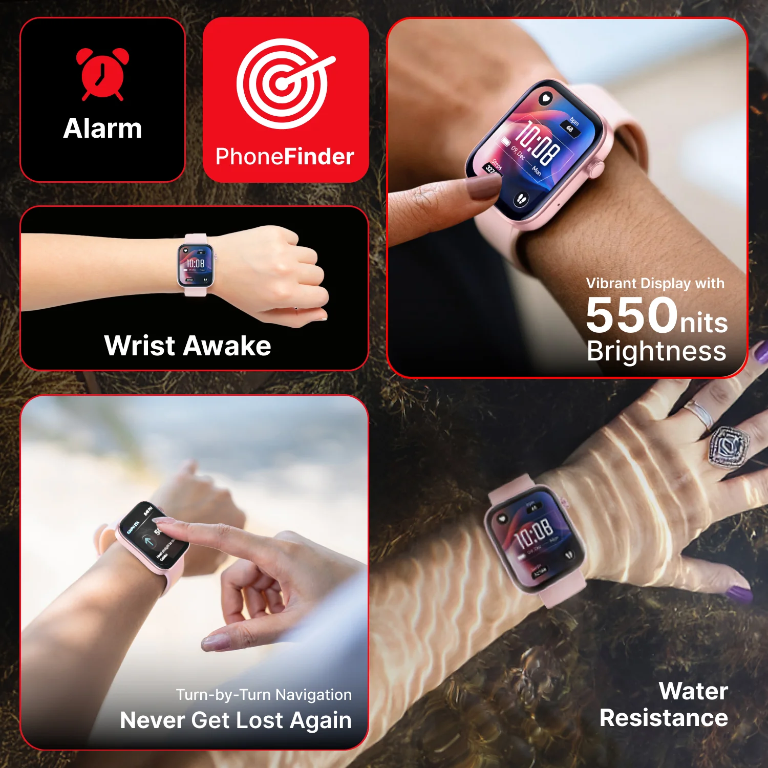 iConnect by Timex Navigator 1.83 inches (4.6cm) Display with Turn By Turn Navigation & BT Calling Smartwatch For Unisex - TWIXW901T - Image 13