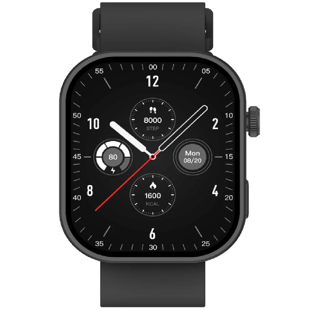 Timex iConnect Gen Smartwatch|2.01(5.10 cm) TFT Display with 240x296 Pixel Resolution|Rotational Crown|Single Sync Bluetooth Calling|AI Voice Assist|100 Sports Modes|200 Watchfaces|Upto 7 Days Battery(Normal Usage) - TWIXW301T