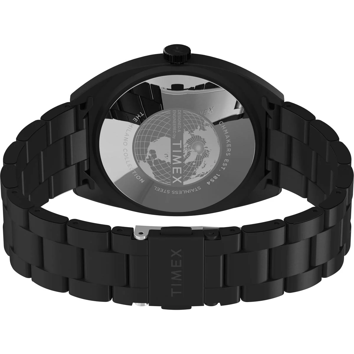 Timex City Collection Men's Quartz Analog Black Dial Other Case Stainless-Steel Function Watch -TW2U15500 - Image 4