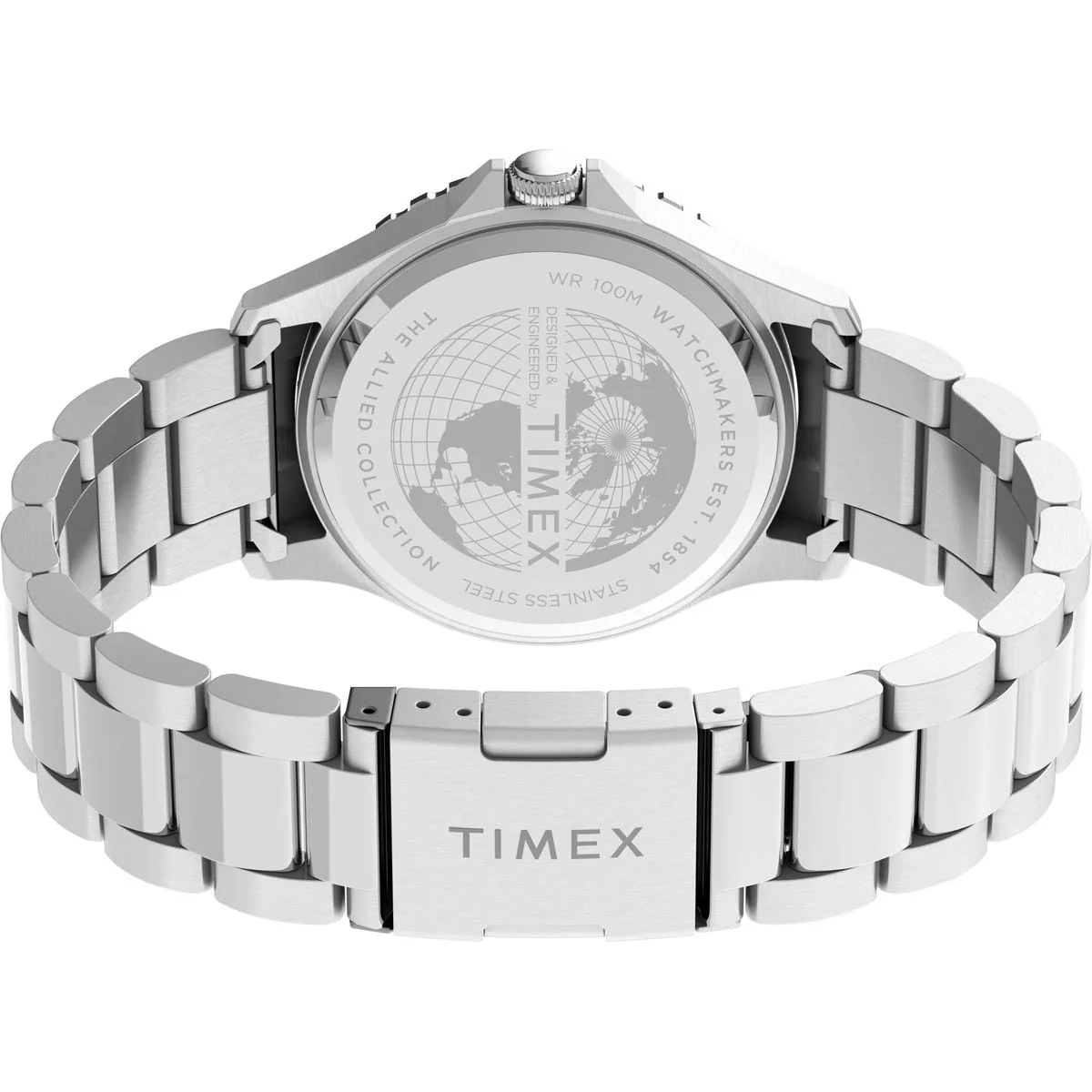 Timex Military Men's Quartz Analog Stainless Steel Dial Round Case Stainless-Steel Function Watch -TW2U10900 - Image 3