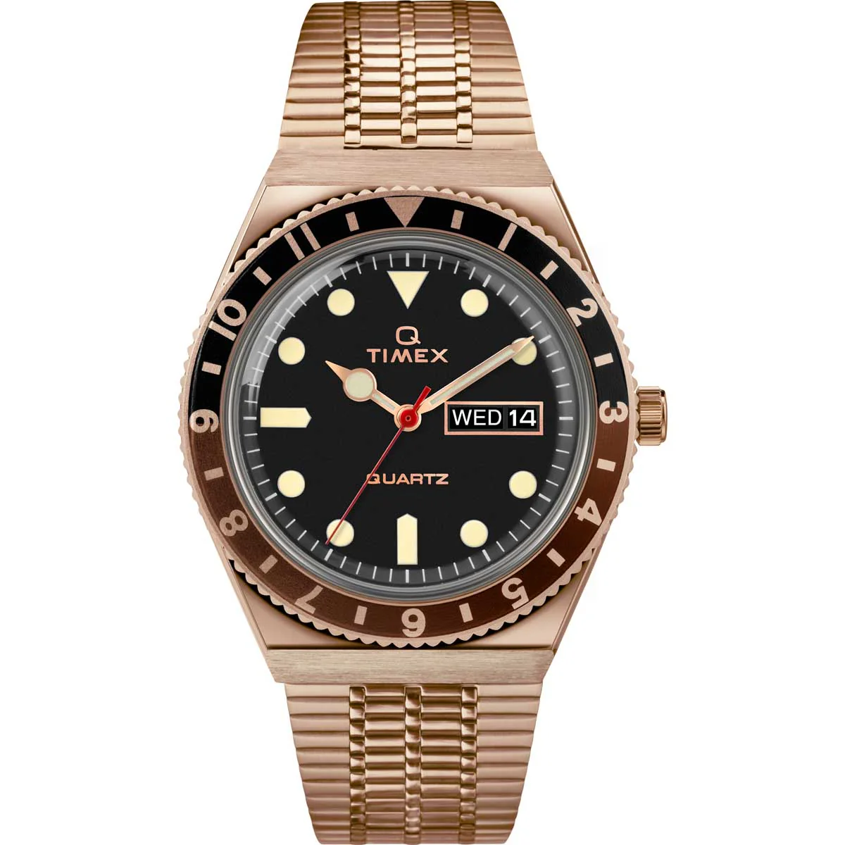 Timex Special Projects Men's Quartz Analog Rose Gold-Tone Dial Round Case Stainless-Steel Function Watch -TW2U61500
