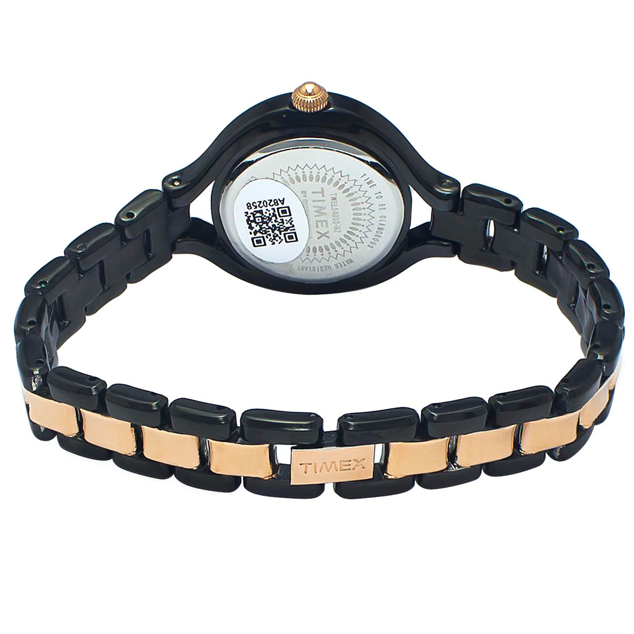 Timex Fria Women's Black Dial Round Case 2 Hands Function Watch -TWEL14010 - Image 3