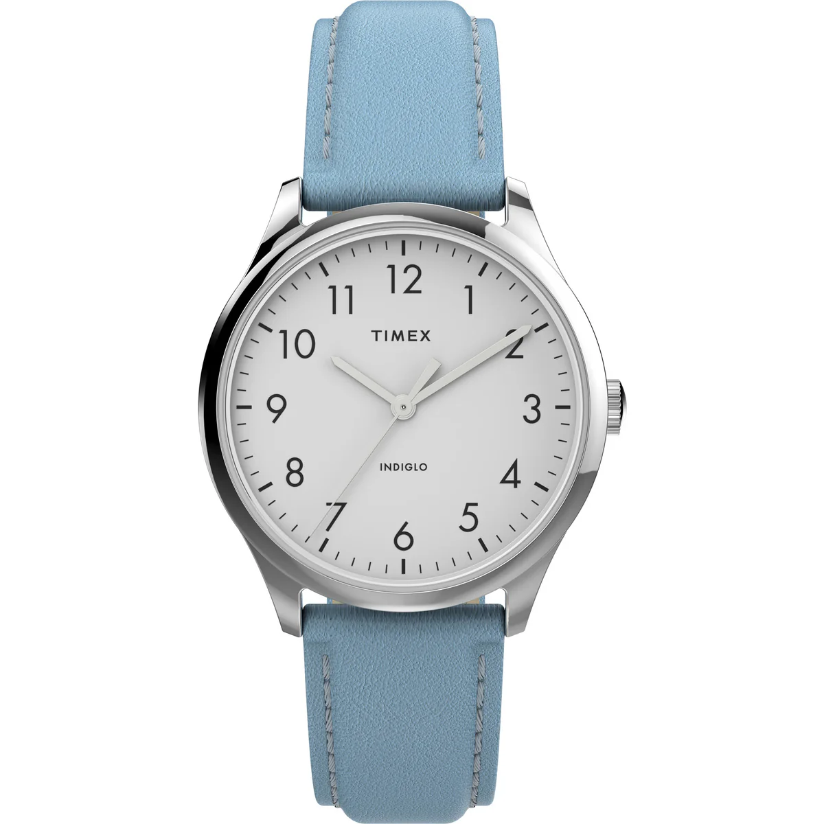 Timex 3 Hands Women's Analog White Dial Coloured Quartz Watch, Round Dial with 32 mm Case width - TW2V25300JQ