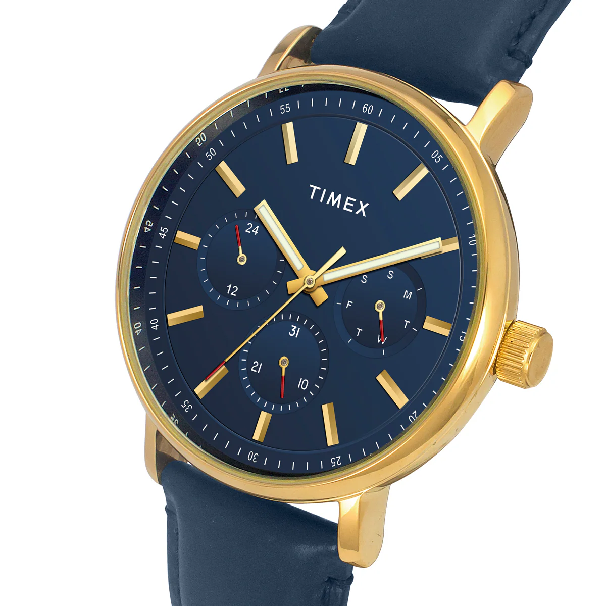 Timex Fashion Men's Blue Dial Round Case Multifunction Function Watch -TWEG20016 - Image 2
