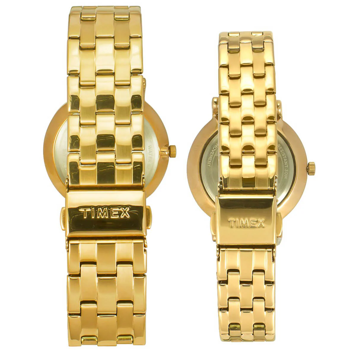 Timex Empera Pairs Champagne Dial Round Case 10 Year Battery Life Date Function Watch -TW00PR280 - Image 3