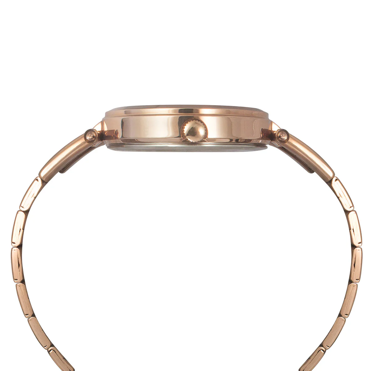 Timex Fashion Women's Rose Gold Dial Round Case Day Date Function Watch -TWEL16601 - Image 5