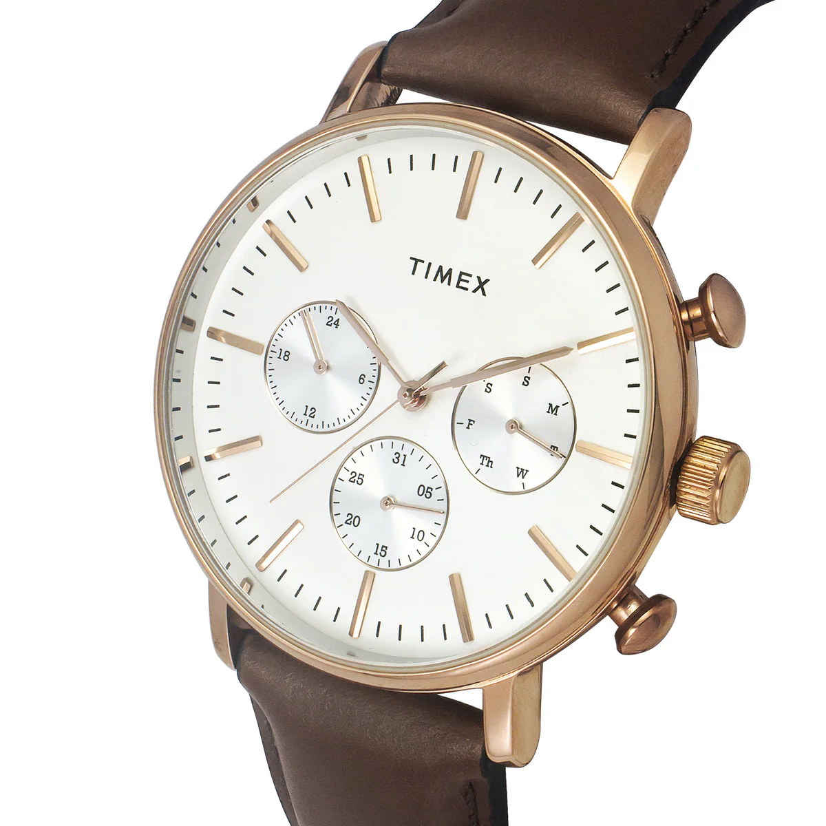 Timex Fashion Men's Silver Dial Round Case Multifunction Function Watch -TWEG20005 - Image 2