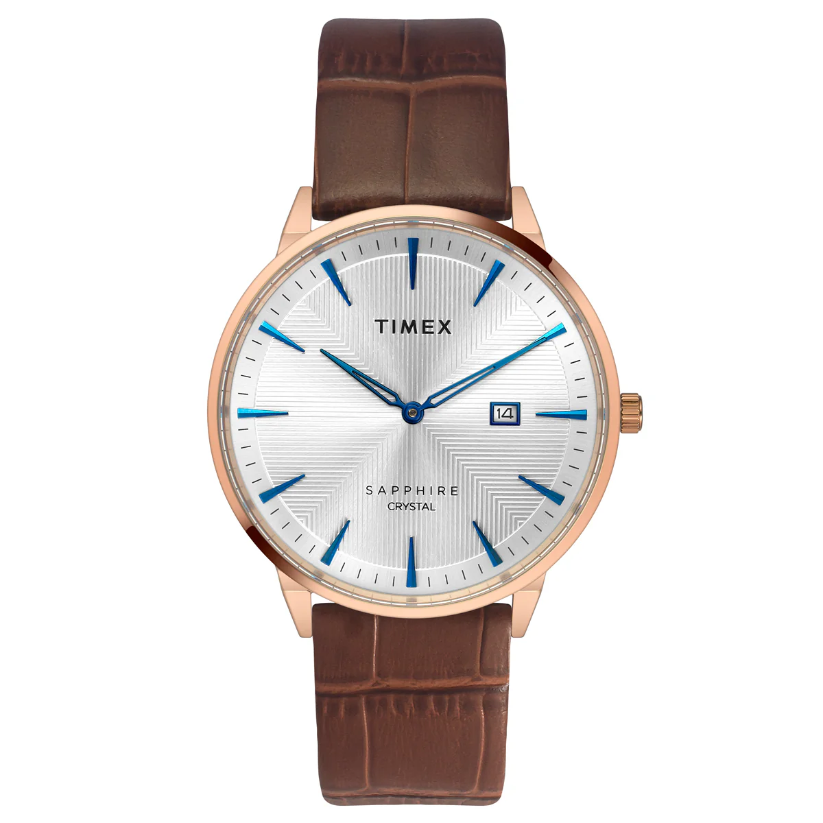 Timex Fashion Men's Silver Dial Round Case 2 Hands? Function Watch -TWEG21902