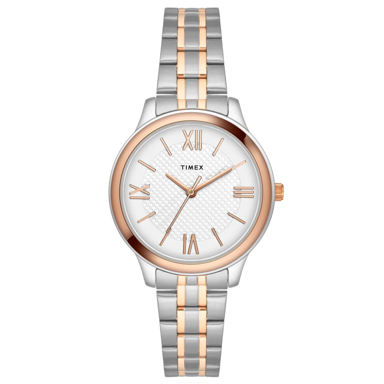 Timex Empera Pairs Silver Dial Round Case Day-Date  3 Hands Function Watch -TW00PR285 - Image 3
