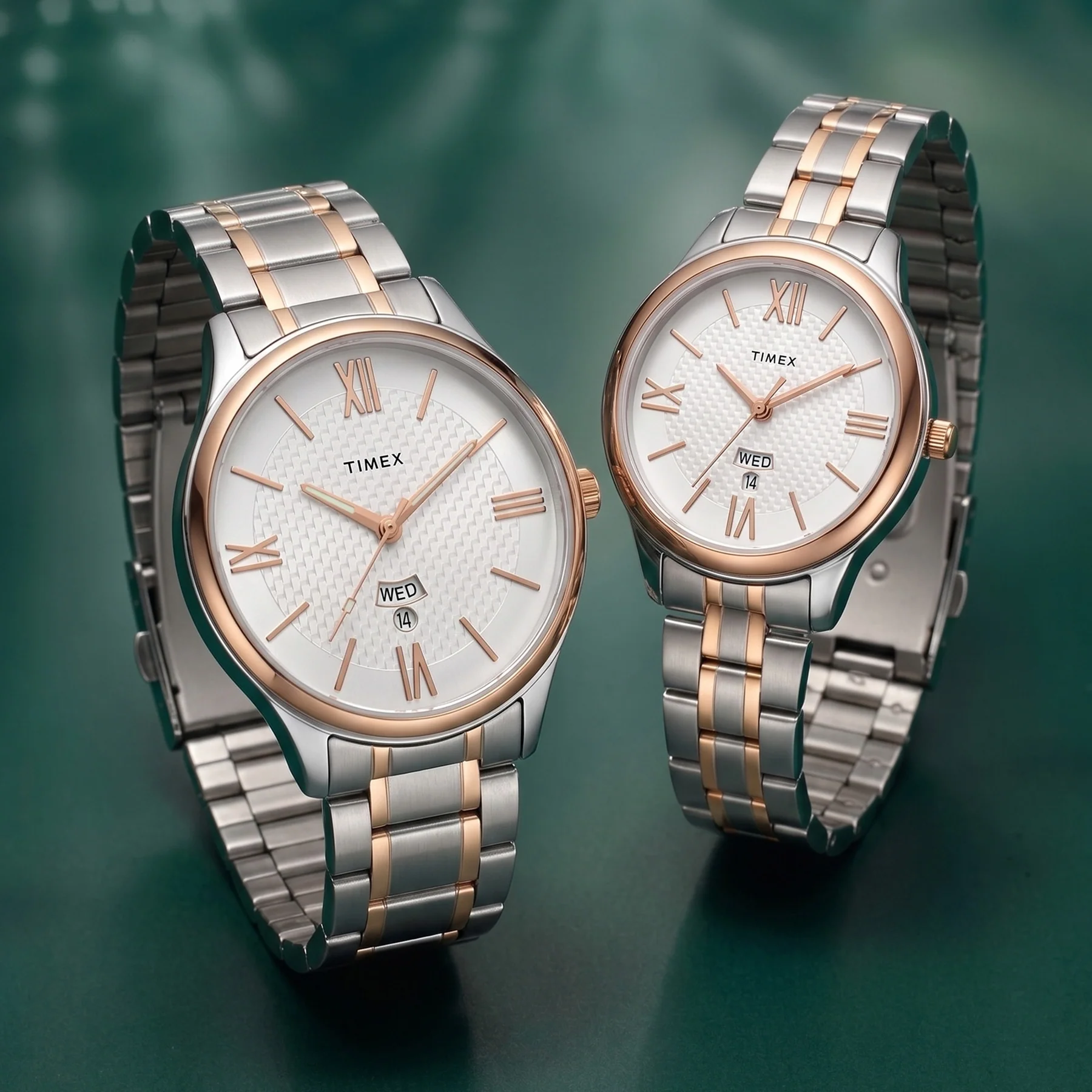 Timex Empera Pairs Silver Dial Round Case Day-Date  3 Hands Function Watch -TW00PR285 - Image 8