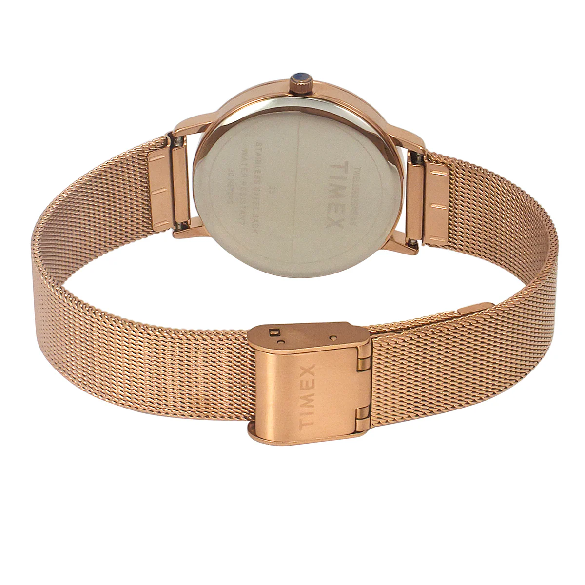 Timex Fashion Women's Mother of Pearl Dial Round Case 2 Hands Function Watch -TWEL15607 - Image 4