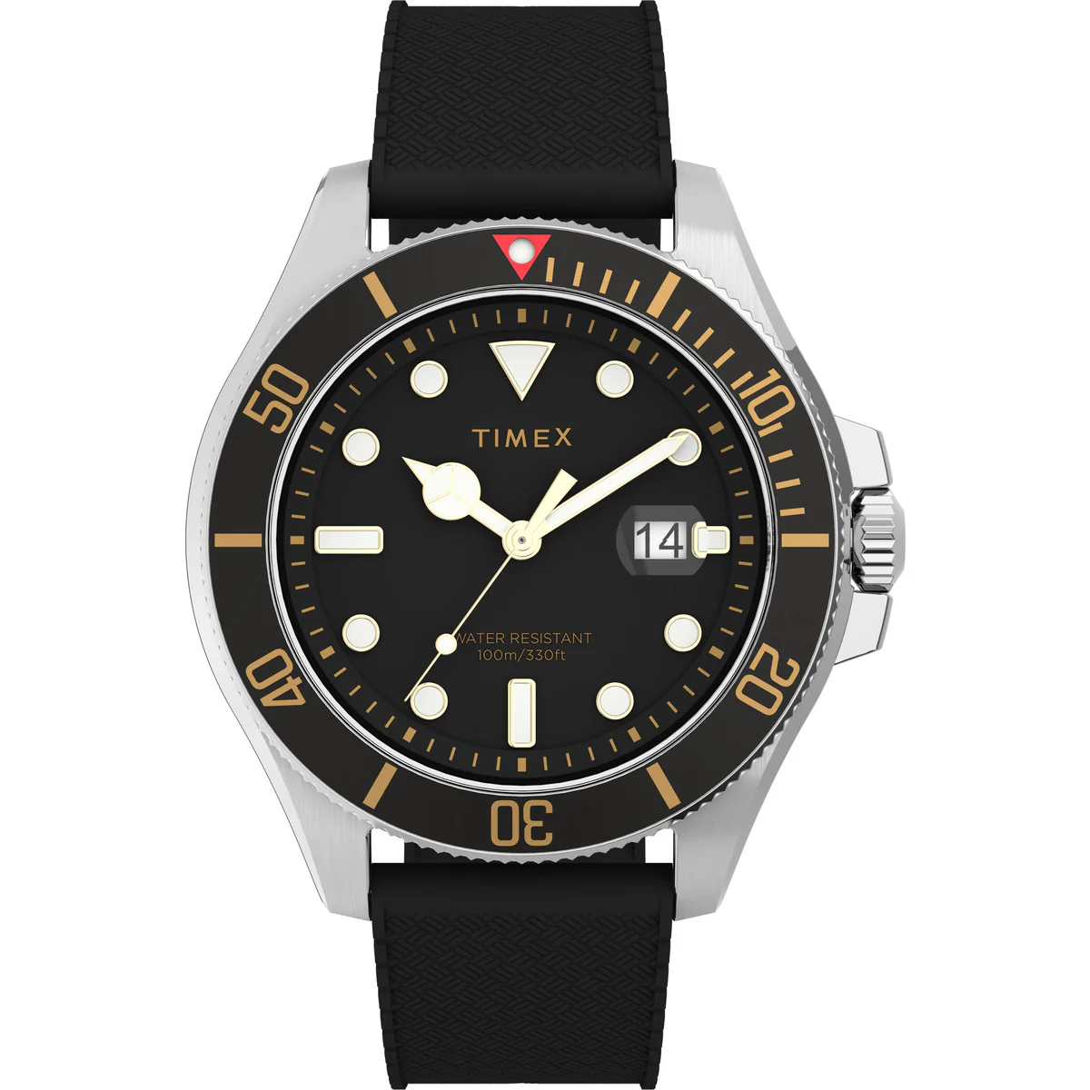 Timex 3 Hands Men's Analog Black Dial Coloured Quartz Watch, Round Dial with 43 mm Case width - TW2V27200UJ