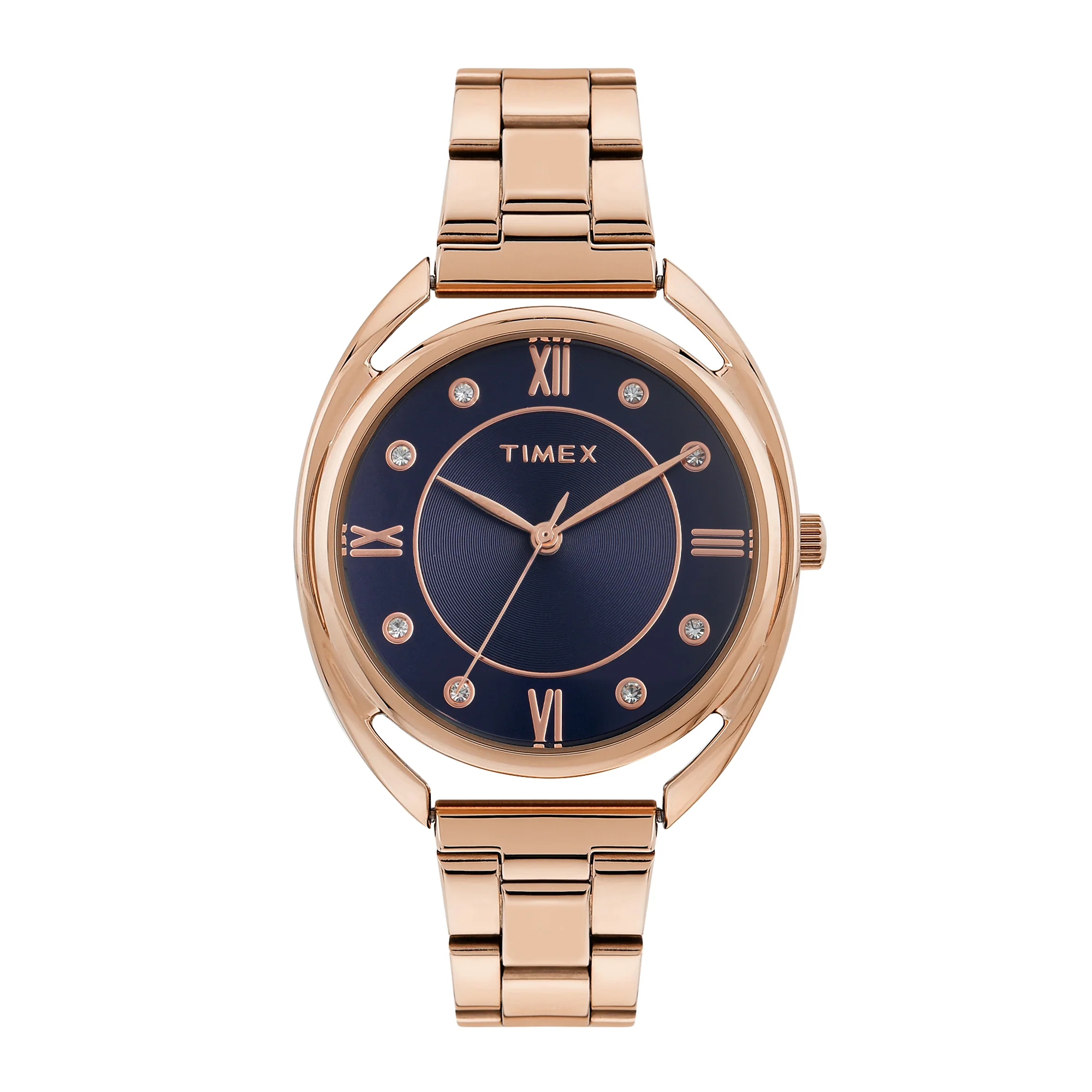 Timex Blue Round Dial Analog Women's Watch - TWEL231SMU02