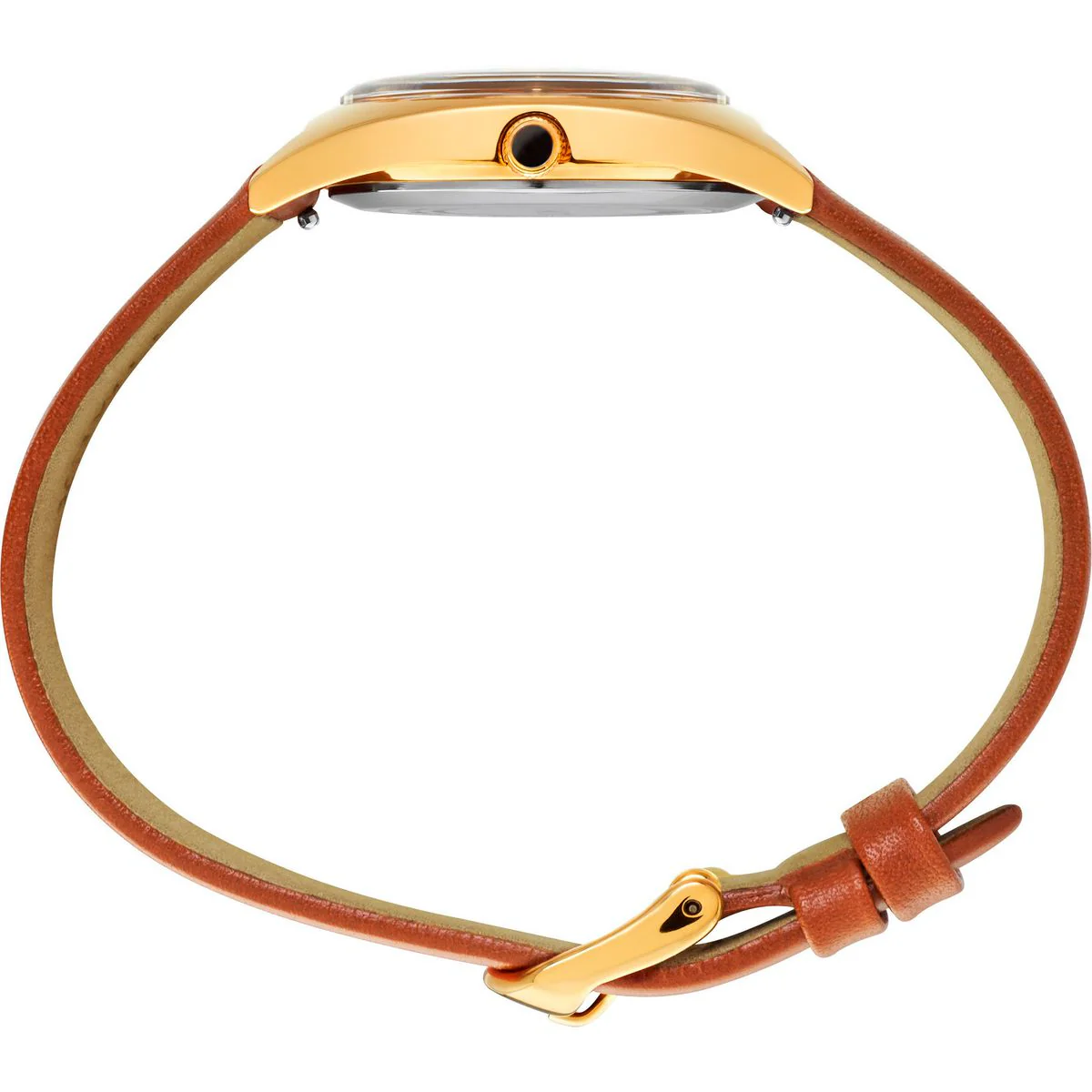 TIMEX Champagne Tonneau Dial Analog Women's Watch - TW2T89900UJ - Image 2