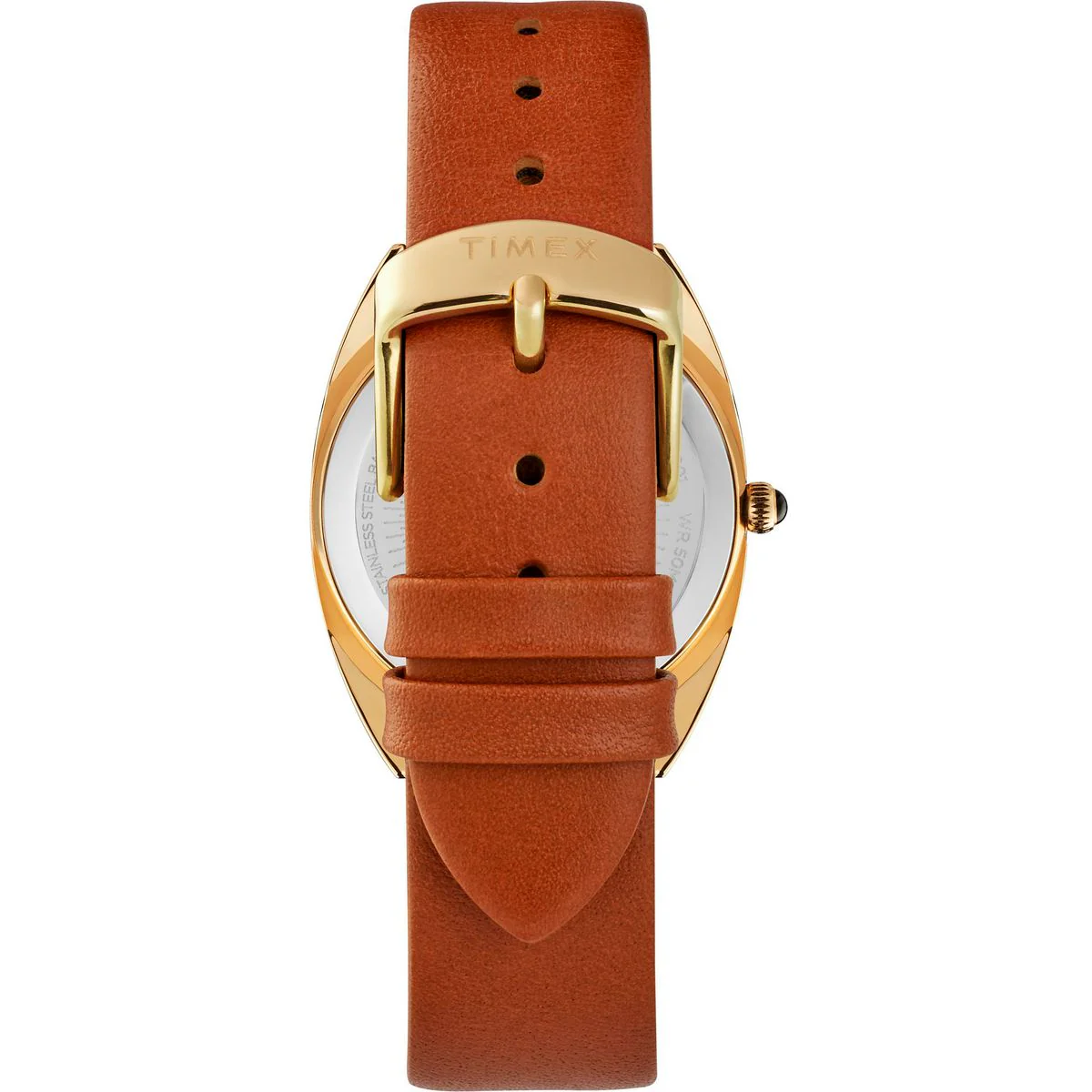 TIMEX Champagne Tonneau Dial Analog Women's Watch - TW2T89900UJ - Image 3