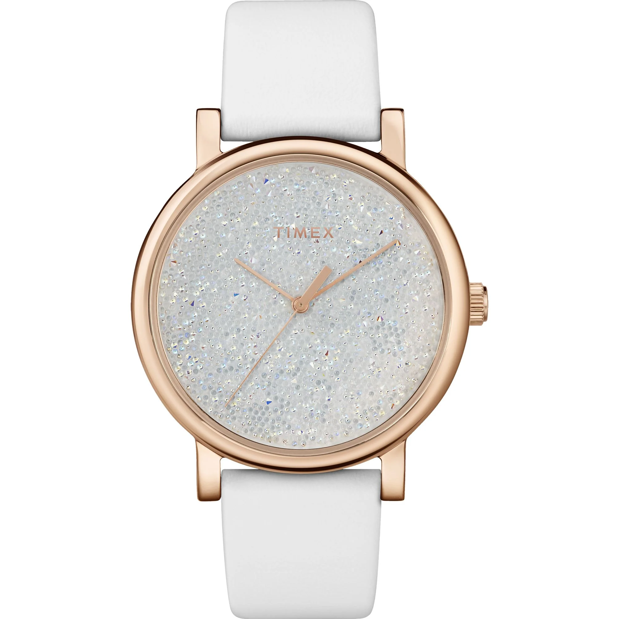 TIMEX Crystal White Round Dial Analog Women's Watch - TW2R95000JQ