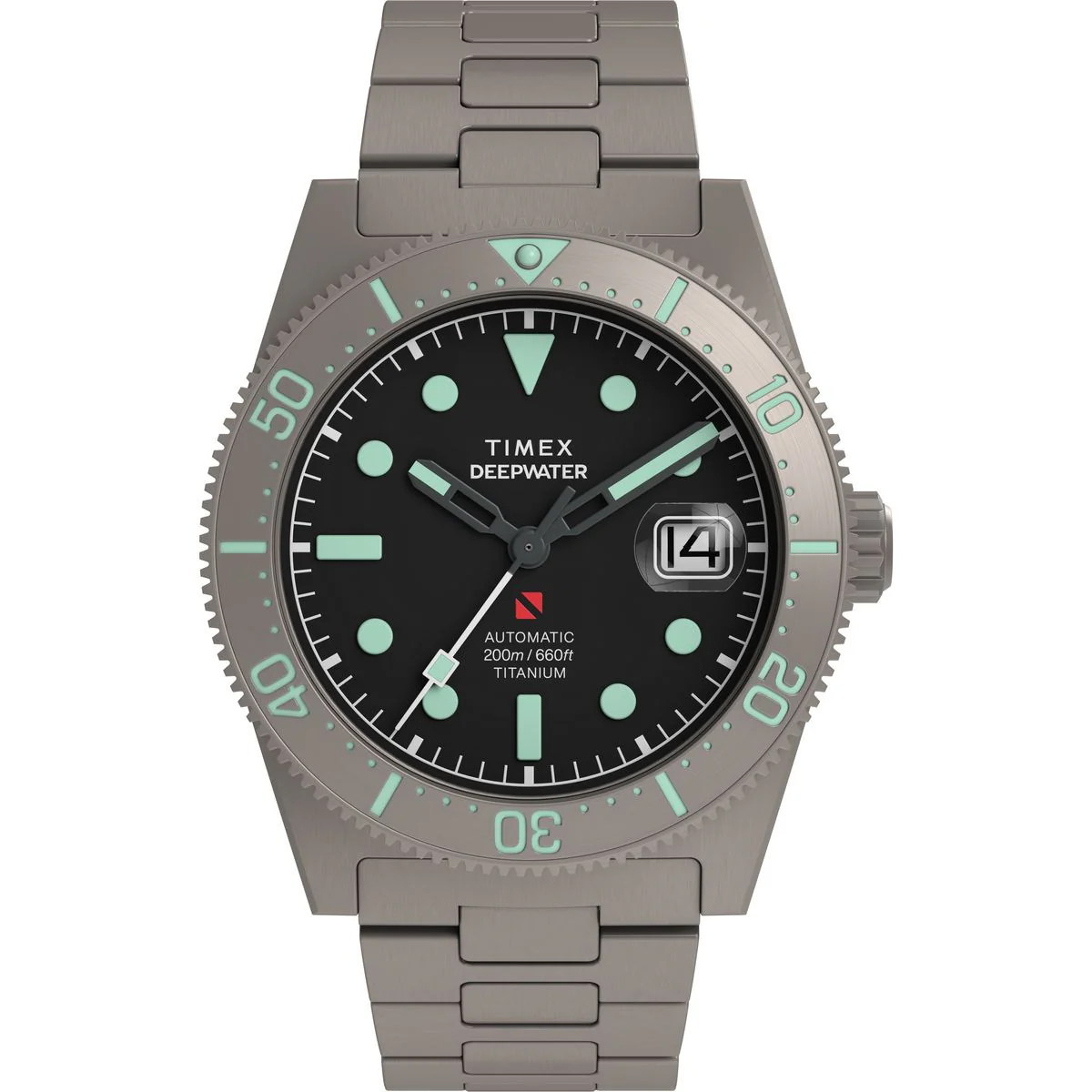 Timex Deepwater Round 41mm Black Dial Mechanical Automatic Men Watch - TW2Y64400UJ