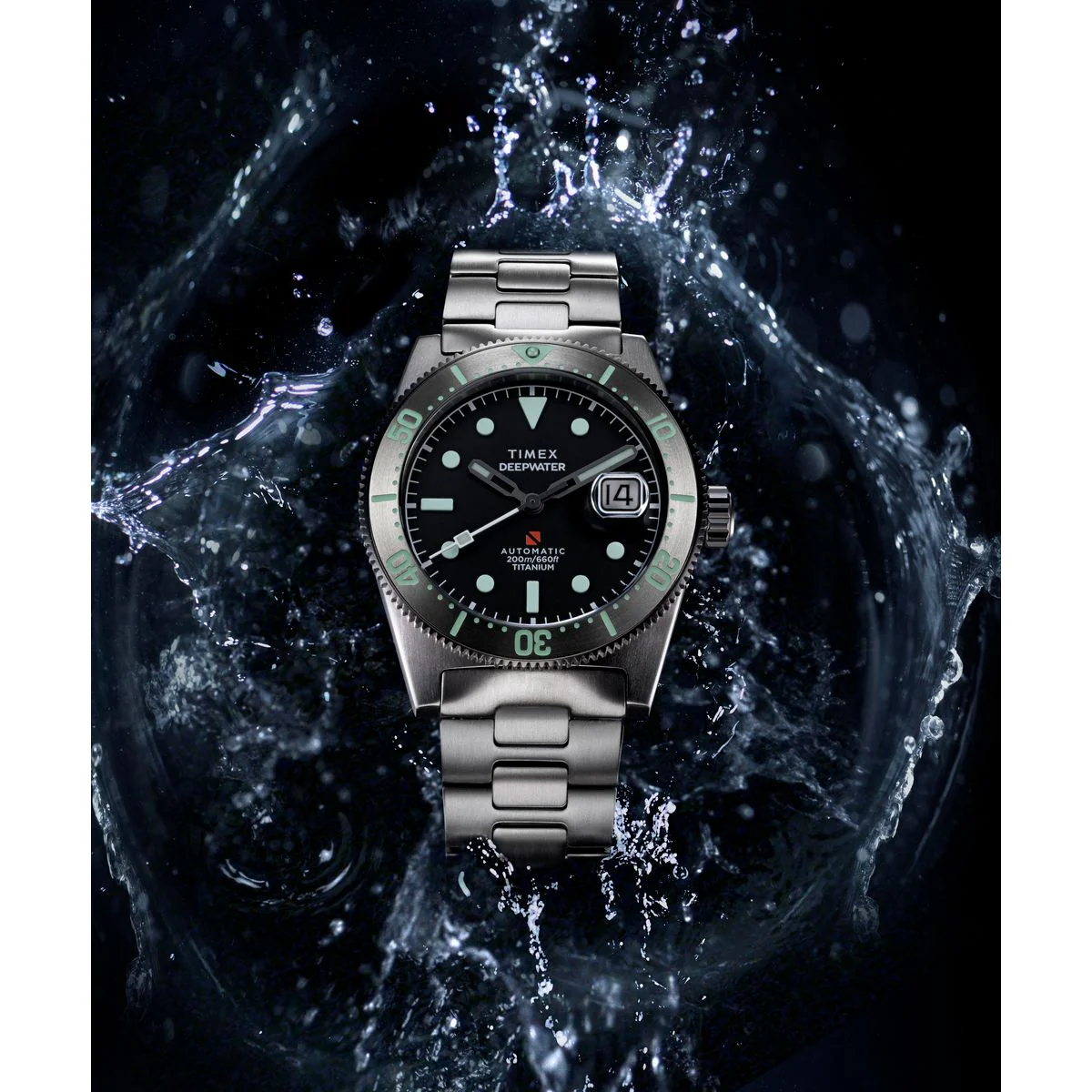 Timex Deepwater Round 41mm Black Dial Mechanical Automatic Men Watch - TW2Y64400UJ - Image 7