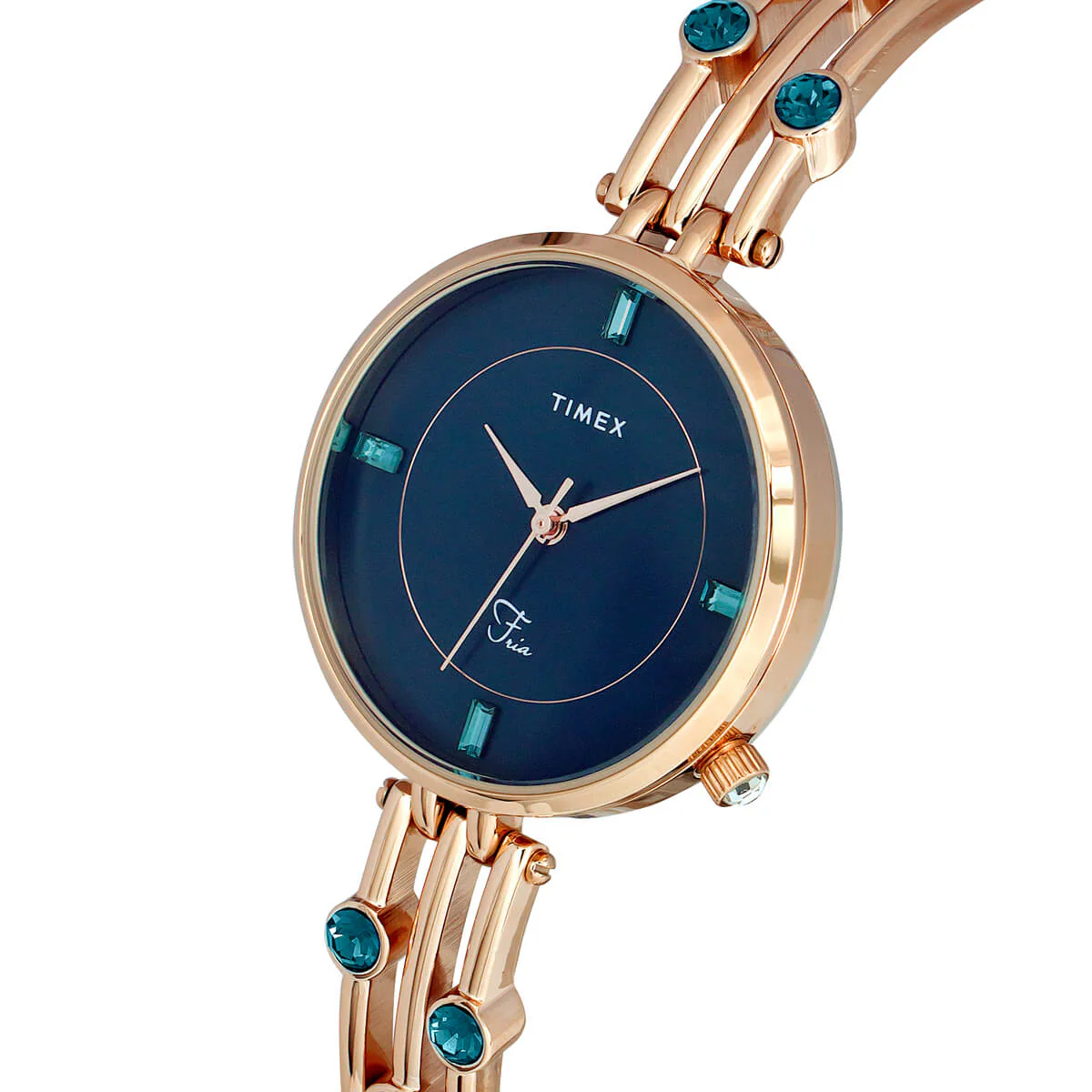 Timex Fria Women Blue Round Analog Watch - TWEL16002 - Image 2