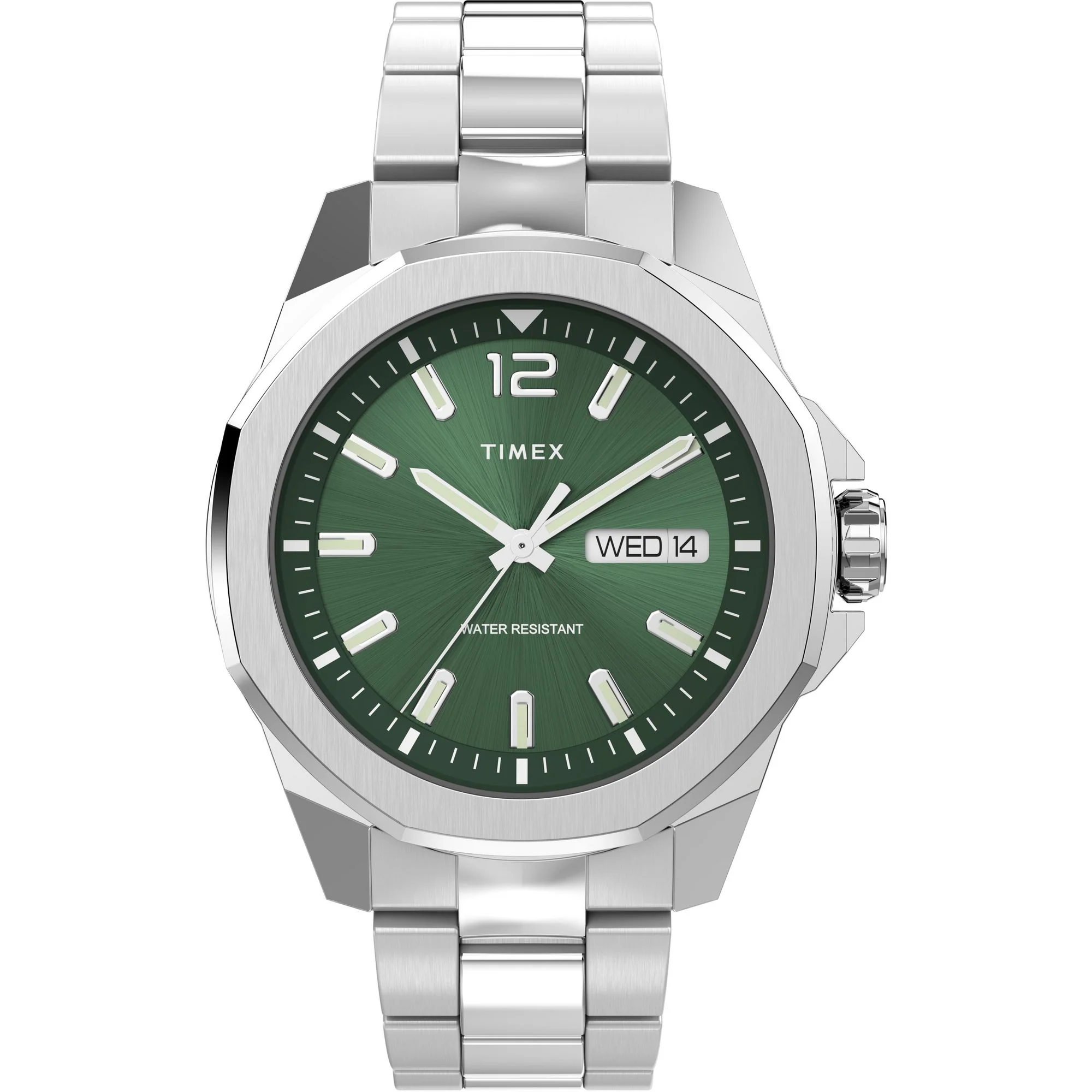 Timex Essex Round 46mm Green Dial Analog Men Watch - TW2W13900UJ