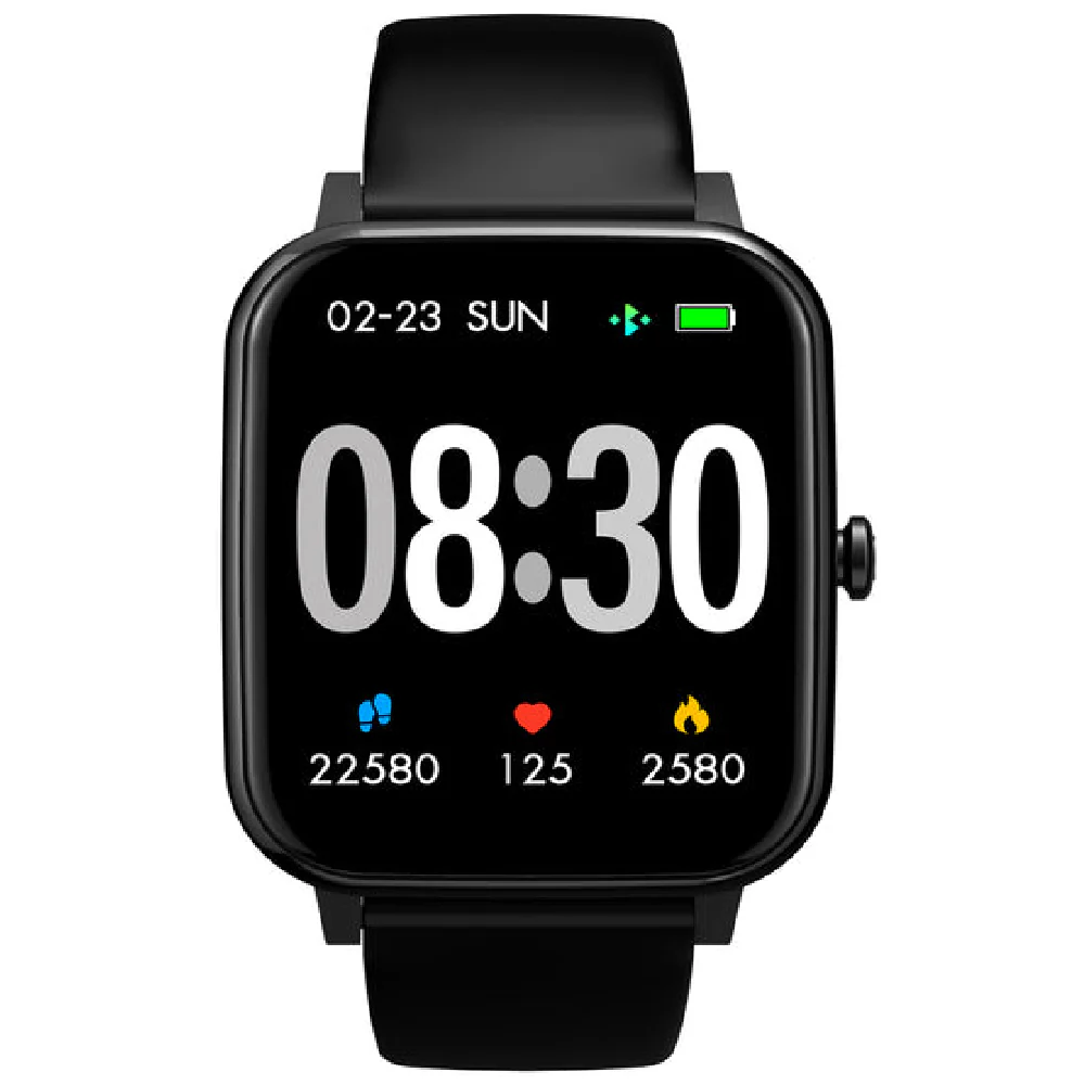 Timex Unisex Smart Fit 2.0 Dial Square Case Bluetooth Calling, Full Touch, Activity Tracking, HRM, SPO2, Blood Pressure, Multiple Watch Faces, 7 Sports Mode Smart Watch -TWTXW204T