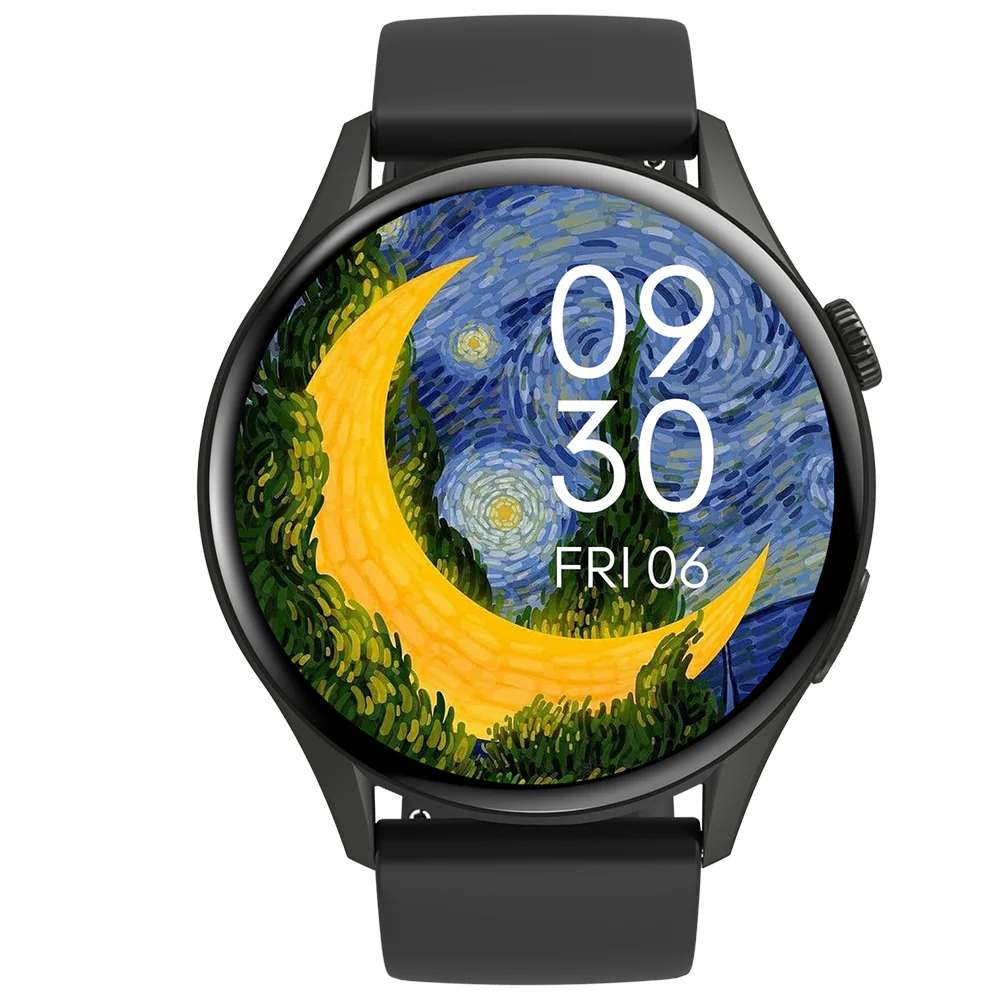 Timex FitGen 1.43 Round AMOLED Unisex Smartwatch With Single Sync Bluetooth Calling| Rotating Crown| Always On Display- TWTXW500T