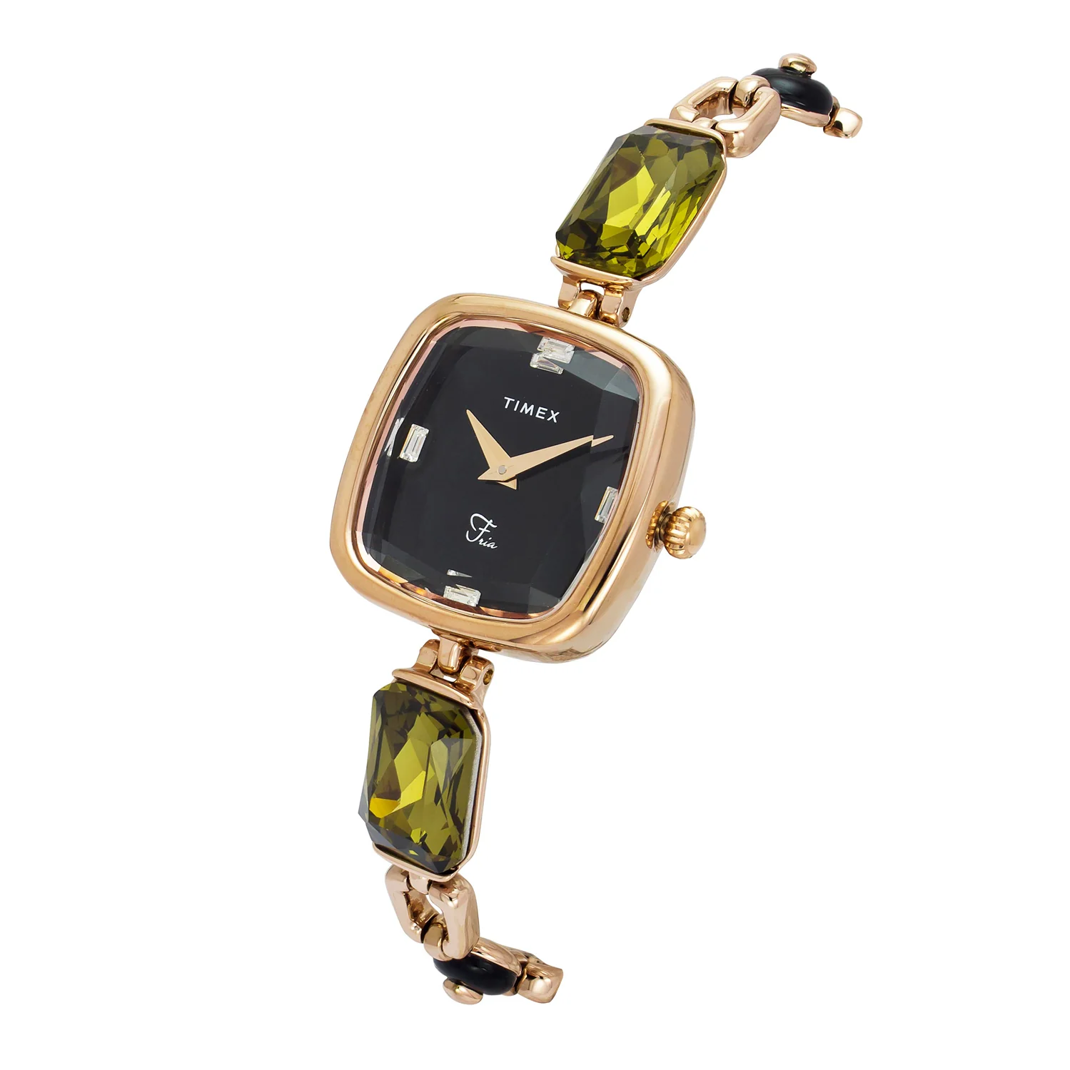 TIMEX Fria Black Square Dial Analog Women's Watch - TWEL21202 - Image 2