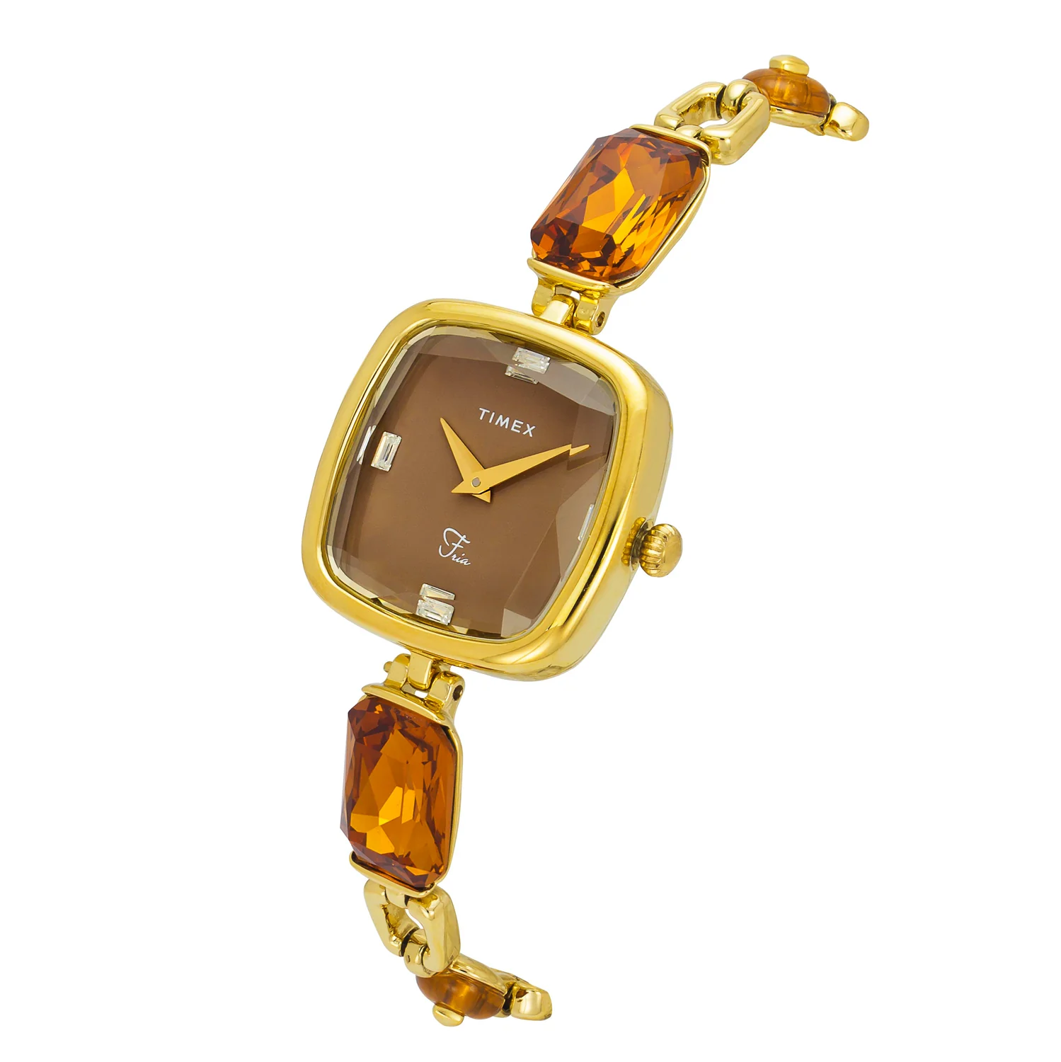 TIMEX Fria Brown Square Dial Analog Women's Watch - TWEL21200 - Image 2
