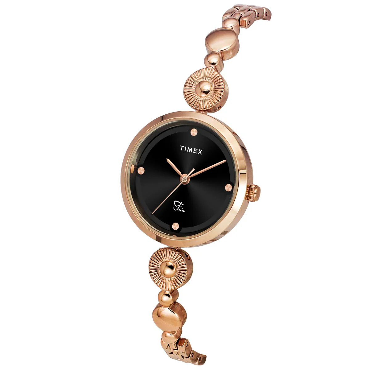 Timex Fria Women Black Round Analog Watch - TWEL18203 - Image 2