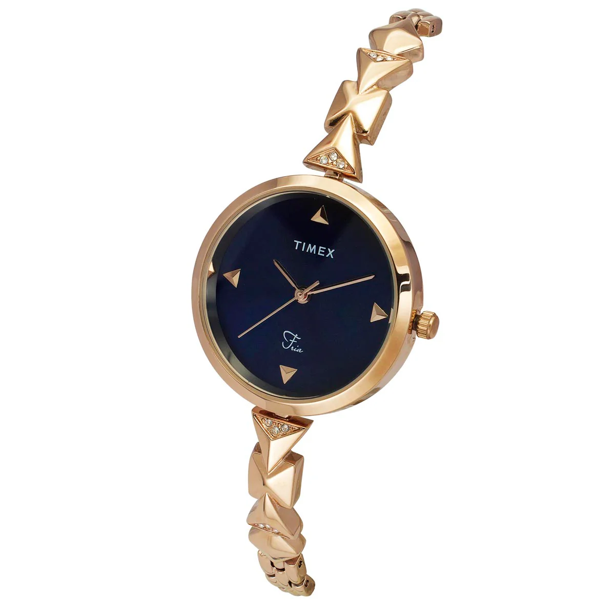 Timex Fria Women Blue Round Dial Analog Watch - TWEL18305 - Image 2