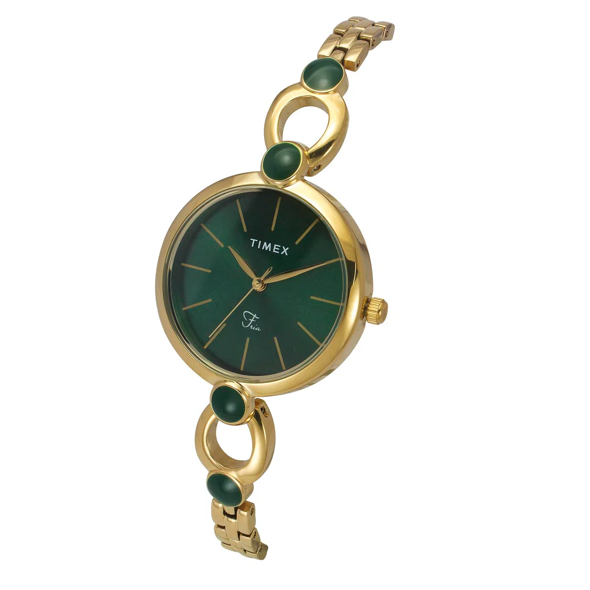 Timex Fria Women Green Round Dial Analog Watch - TWEL18104 - Image 2