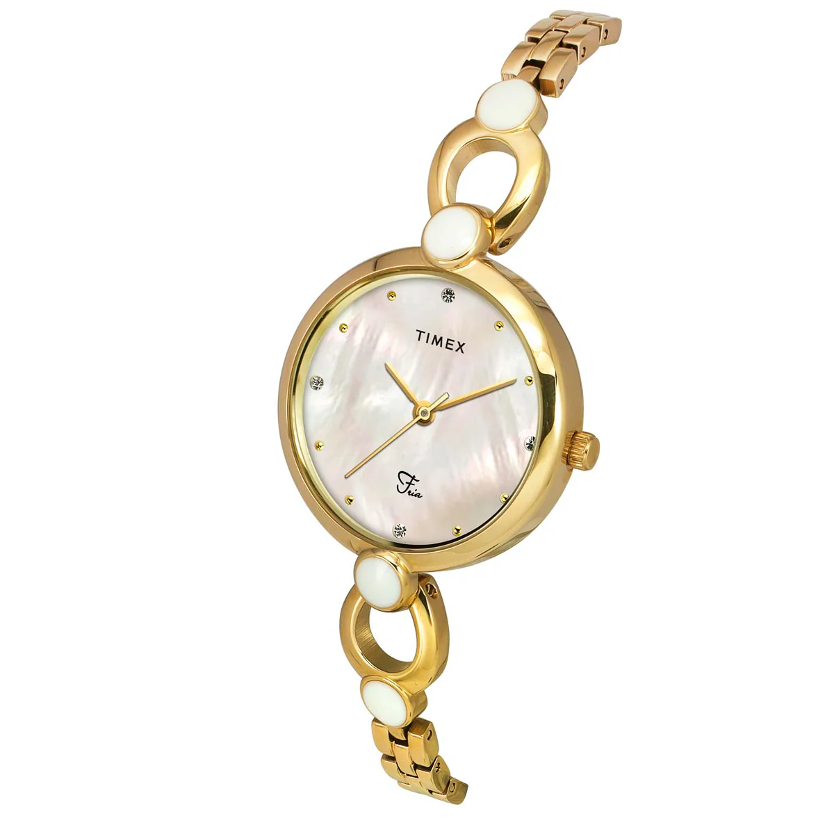 Timex Fria Women Off White Round Analog Watch - TWEL18101 - Image 5
