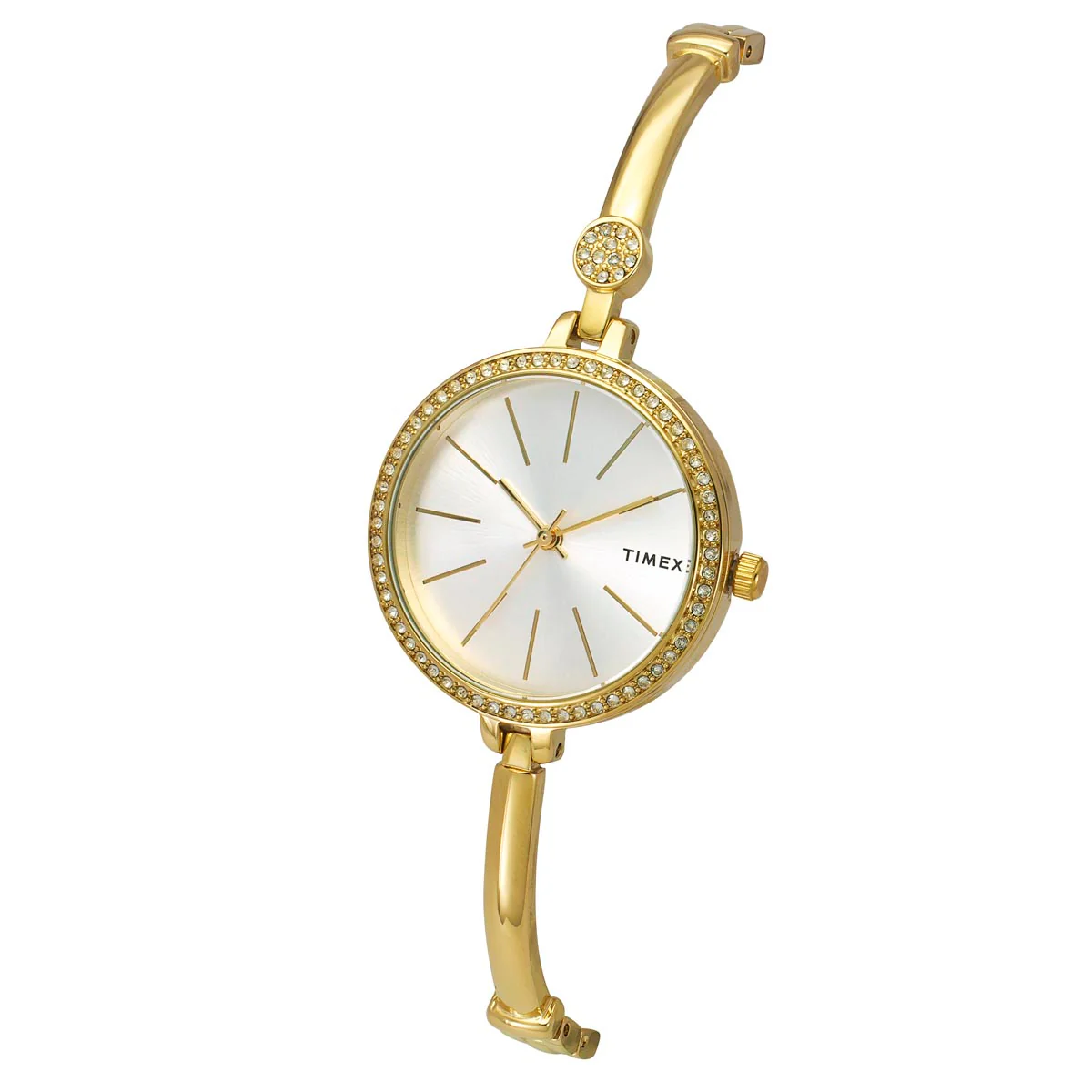 Timex Fria Women Silver Round Dial Analog Watch - TWEL18405 - Image 2