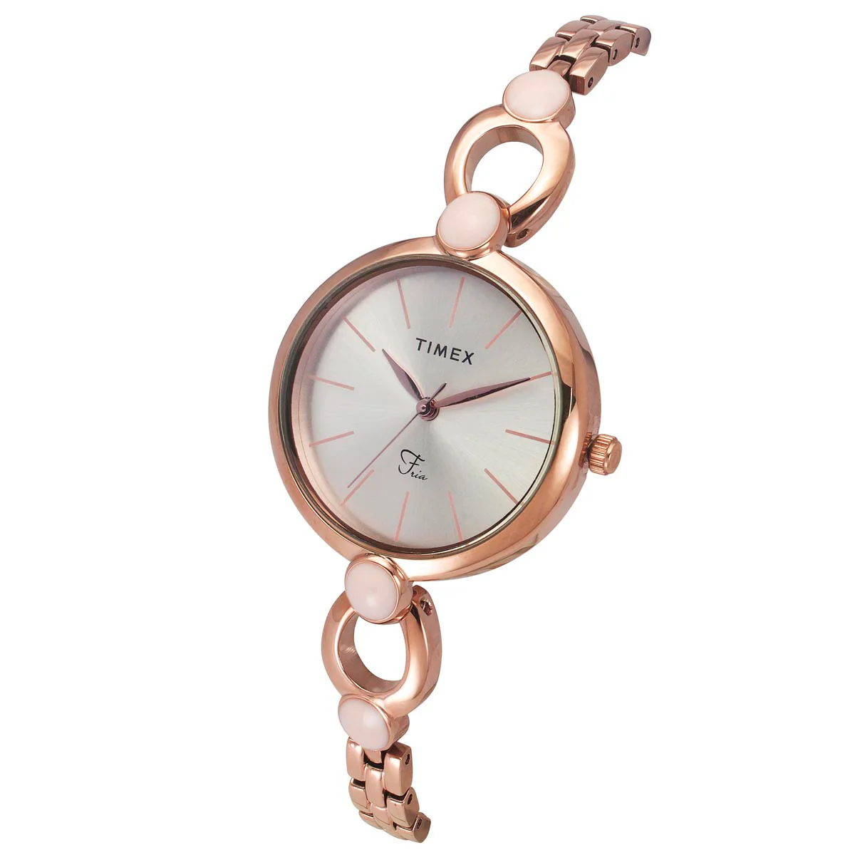Timex Fria Women Silver Round Dial Analog Watch - TWEL18105 - Image 2