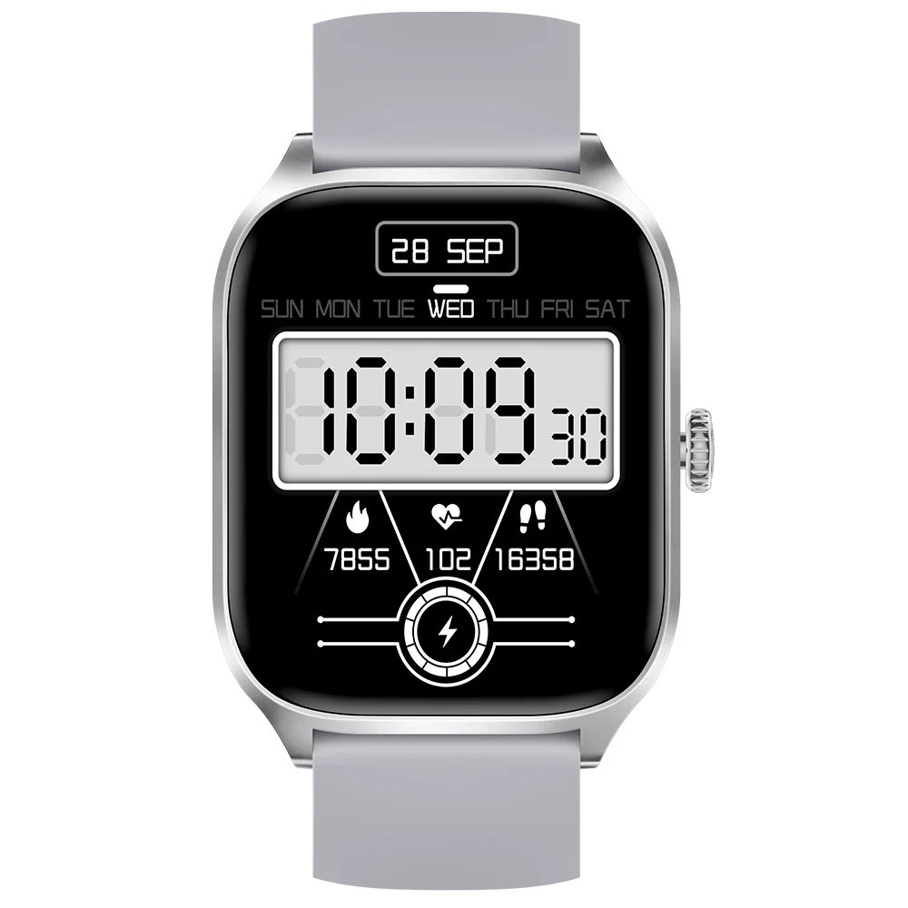 Timex iConnect Calling 2.01(5.10 cm) TFT Display with Functional Crown|Bluetooth Calling|AI Voice Assist|100 Sports Modes - TWIXW502T