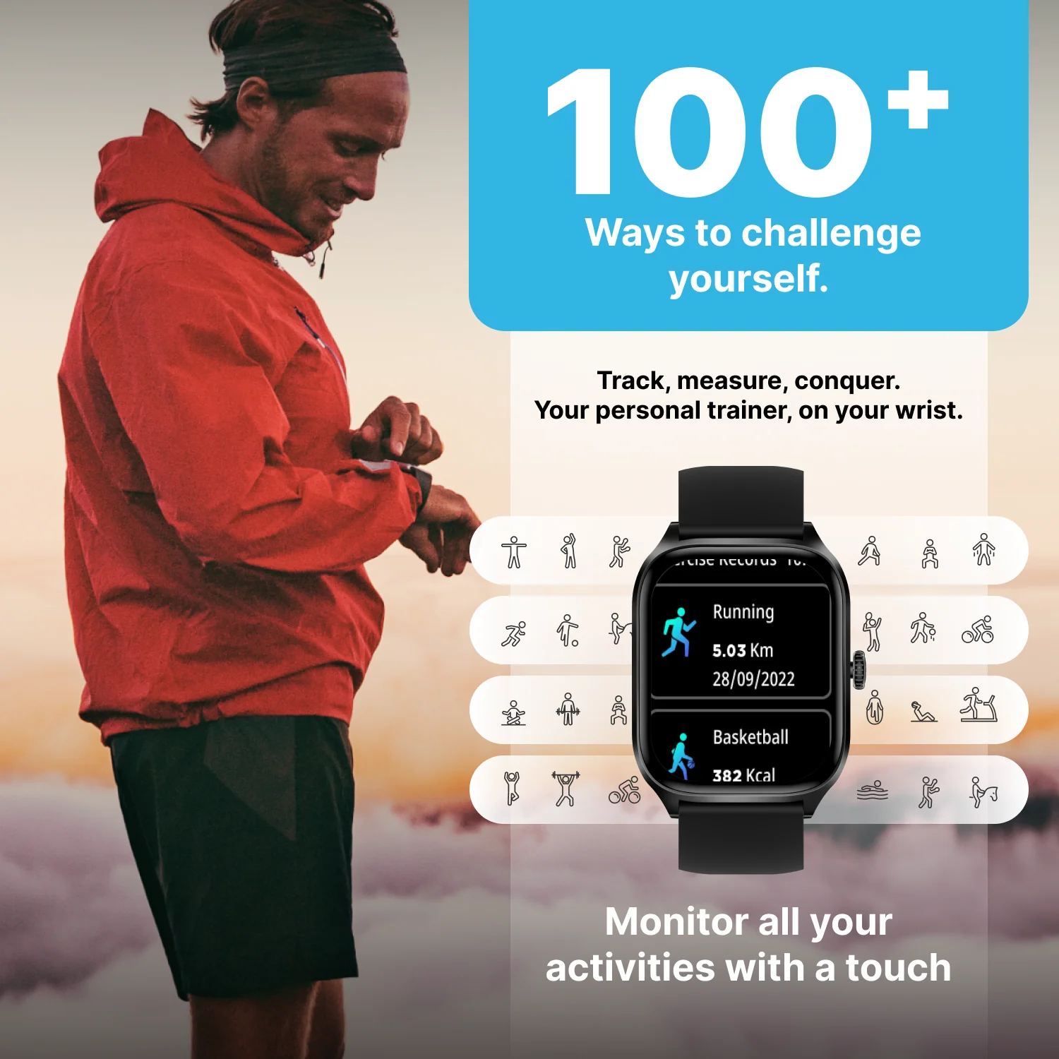 Timex iConnect Calling Max 2.01(5.1cm) Display with Functional Crown and BT Calling Smartwatch For Unisex - TWIXW1300T - Image 8