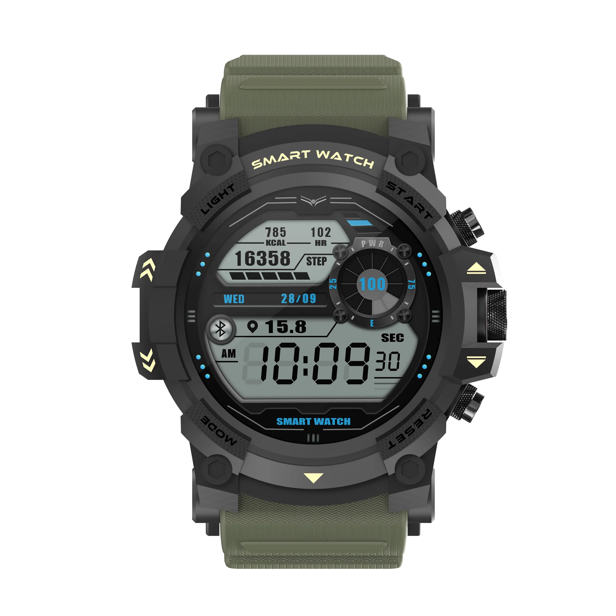 Timex iConnect Go 1.38 inches (3.50 cm) Display with Functional Crown and BT Calling Smartwatch For Unisex - TWIXW801T