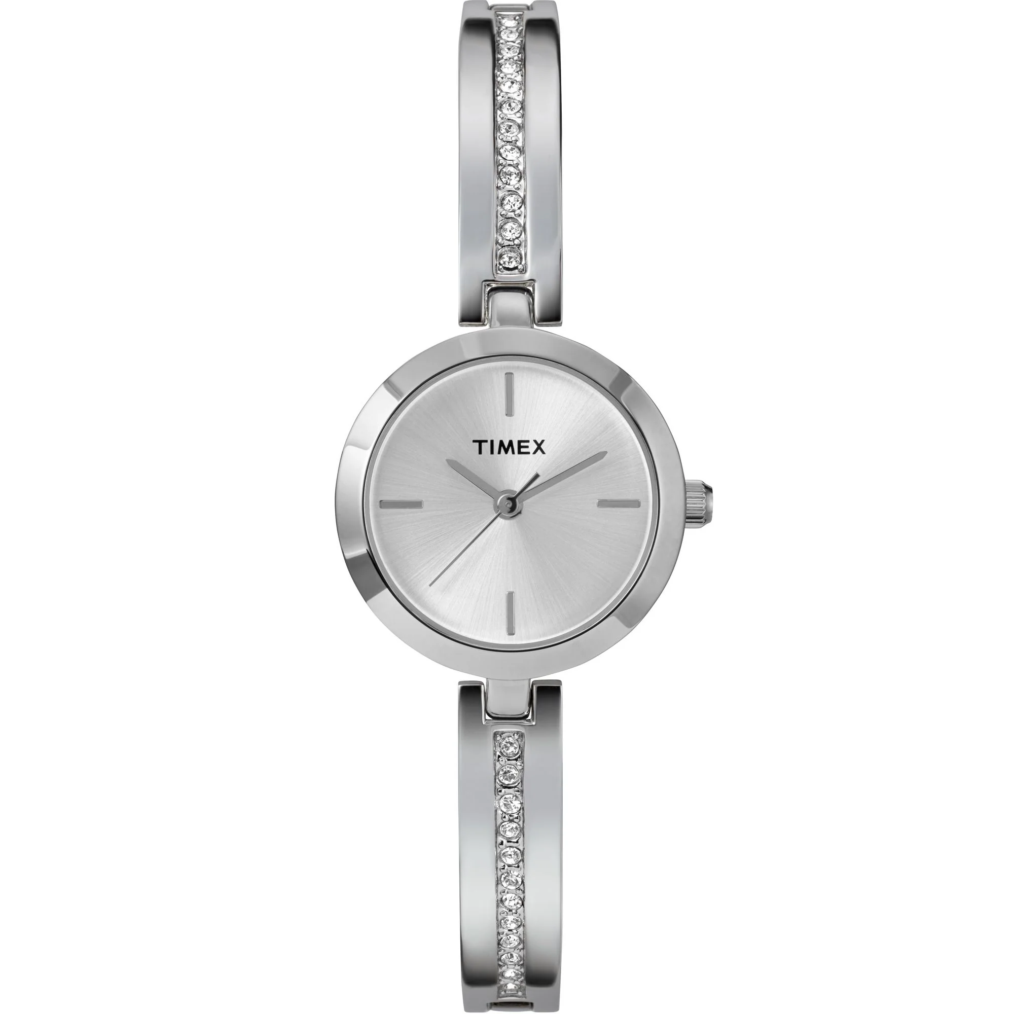 Timex Main Street Round 25mm Silver Dial Analog Women Watch - TW2W96100E6
